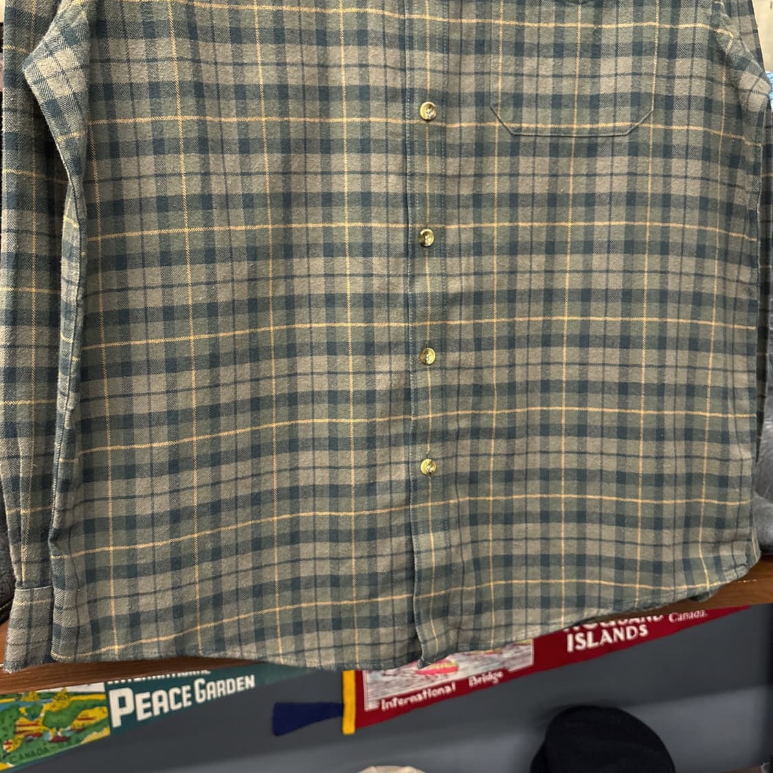 엘엘빈 윈도우 타탄체크 플란넬 버튼다운 워크셔츠 N1081 상품이미지4