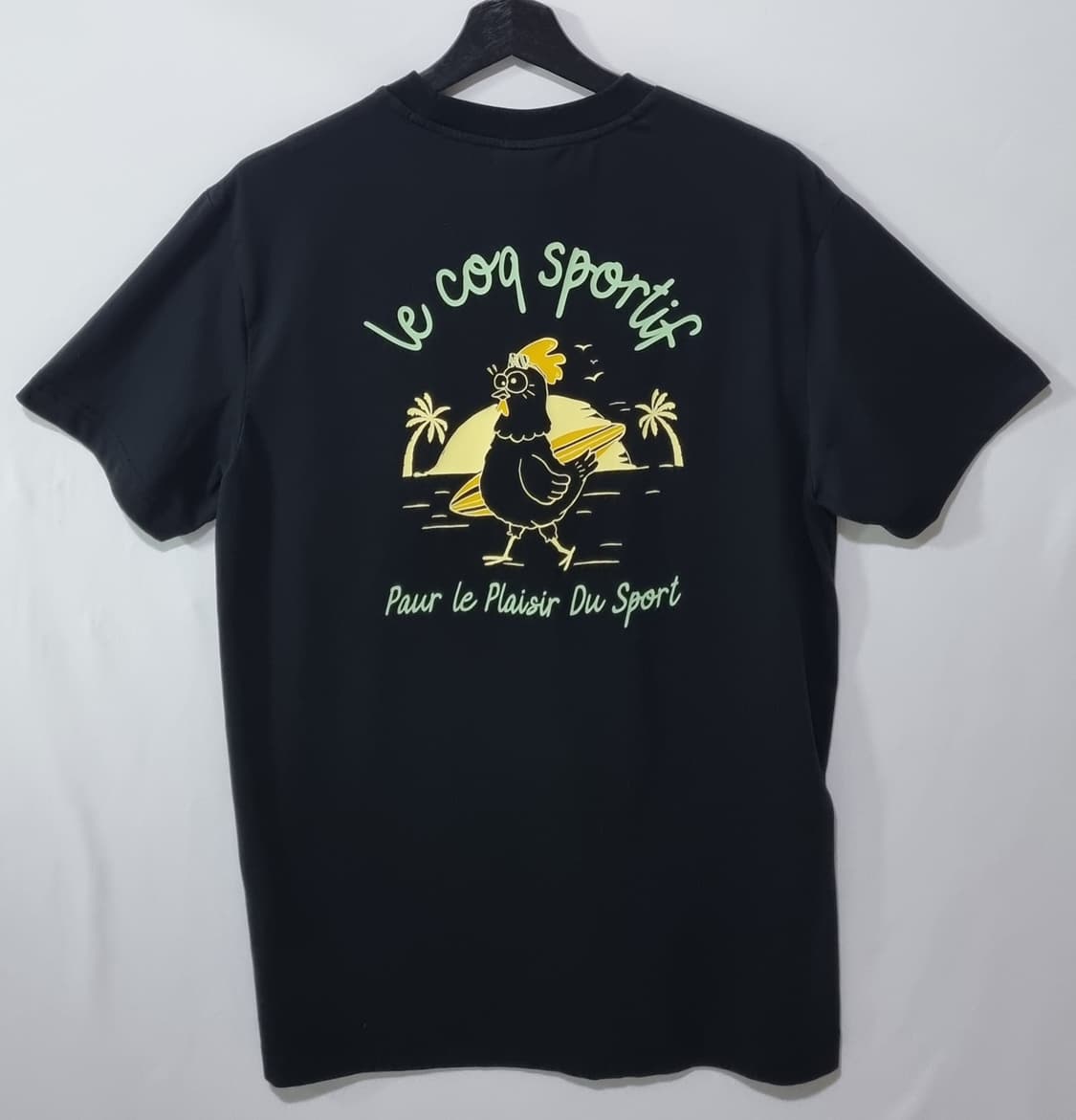 오버핏 S ) 르꼬끄 블랙 반팔티 상품이미지2