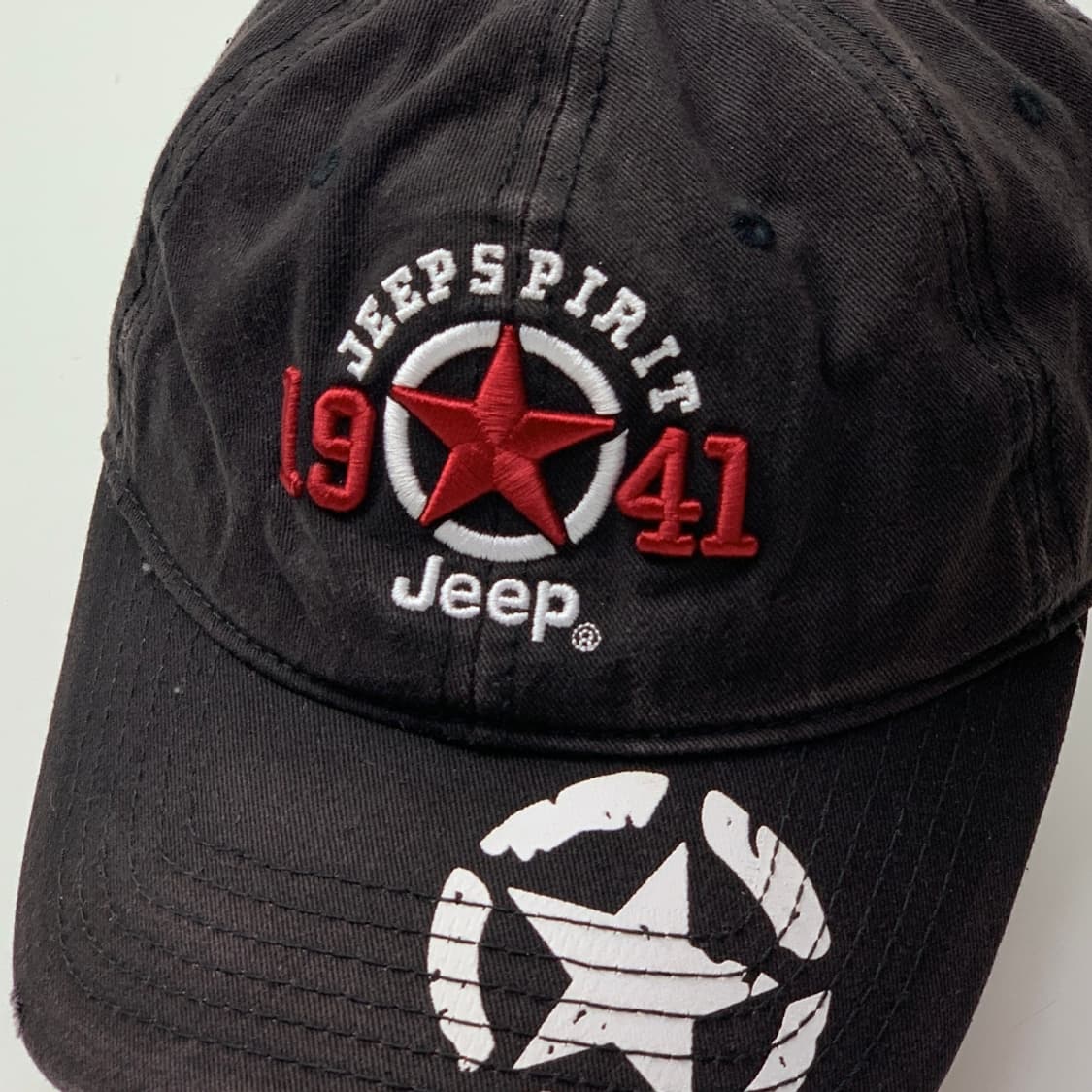 [OS/정품 jeep 지프 블랙 빈티지 볼캡 상품이미지2