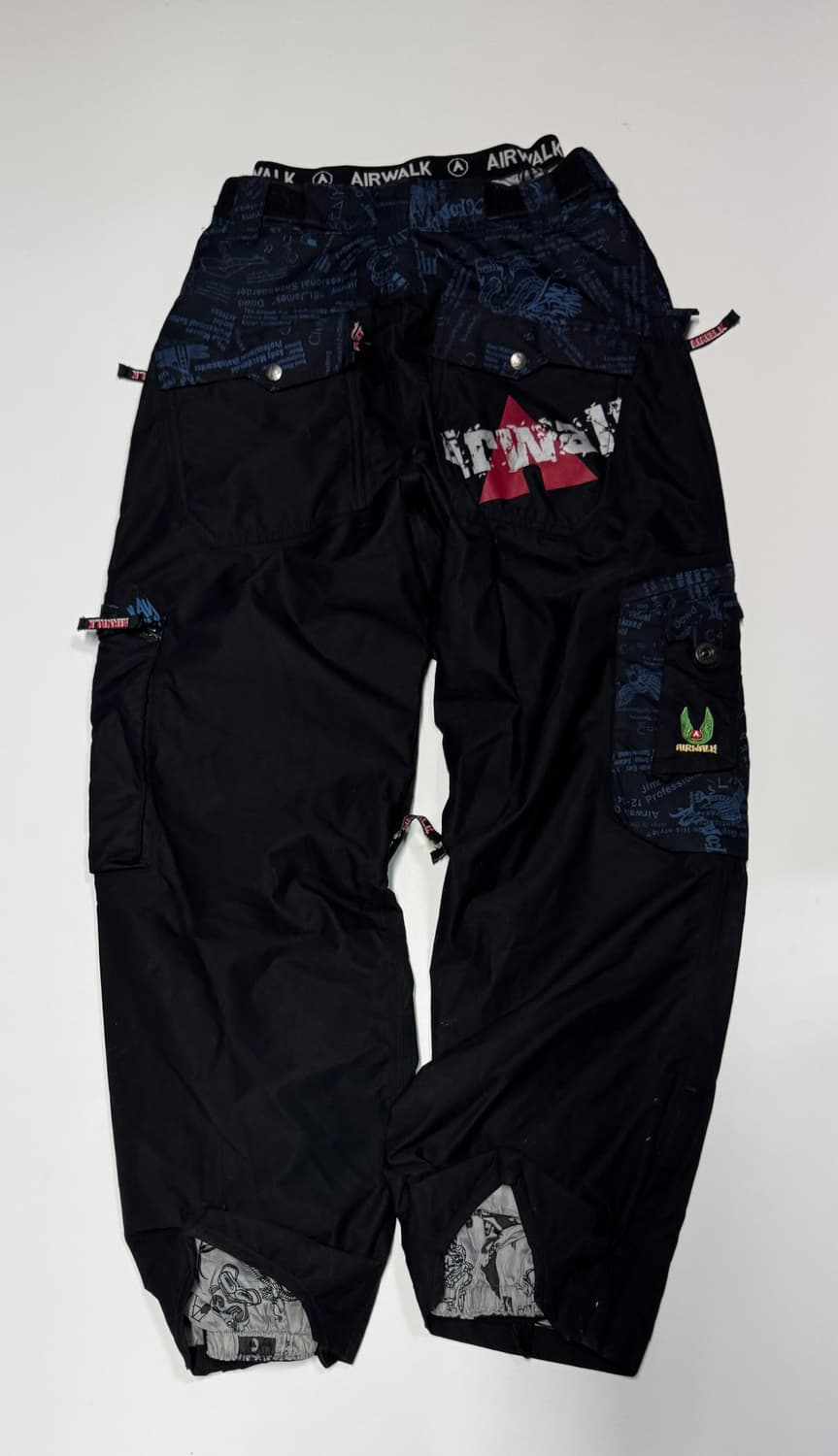 에어워크 빈티지 펑키 로고 나일론 스키바지 M 상품이미지2