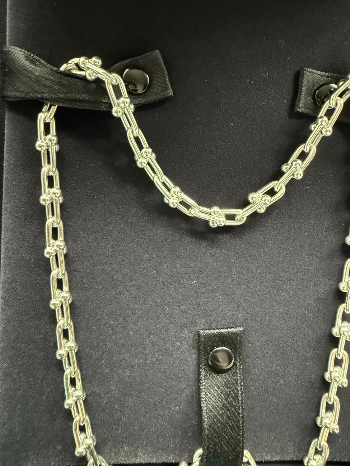 티파니앤코 하드웨어링크목걸이 스몰 실버 상품이미지5