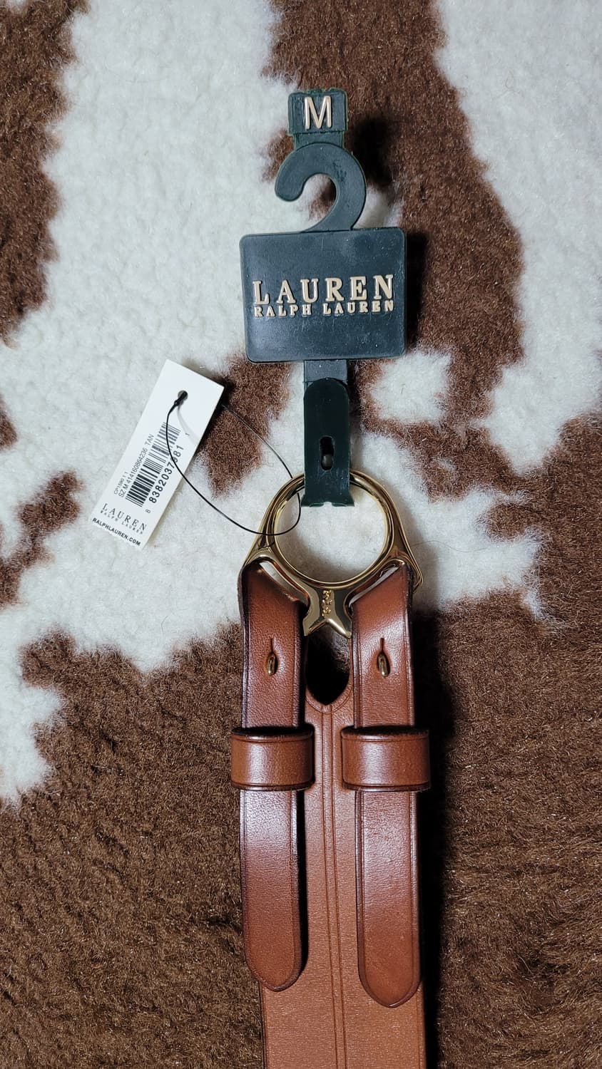 폴로 랄프로렌  로렌 가죽 디자인 벨트 상품이미지3
