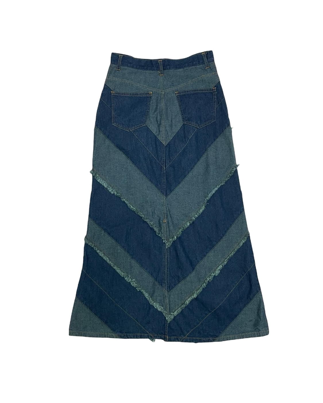 Denim detail long skirt  상품이미지5