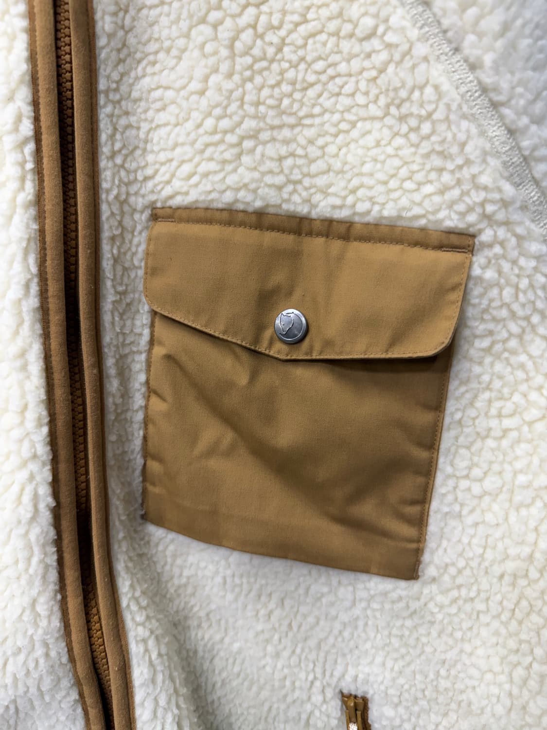 정품) 피엘라벤 남성 뽀글이 플리스 자켓 L 상품이미지4