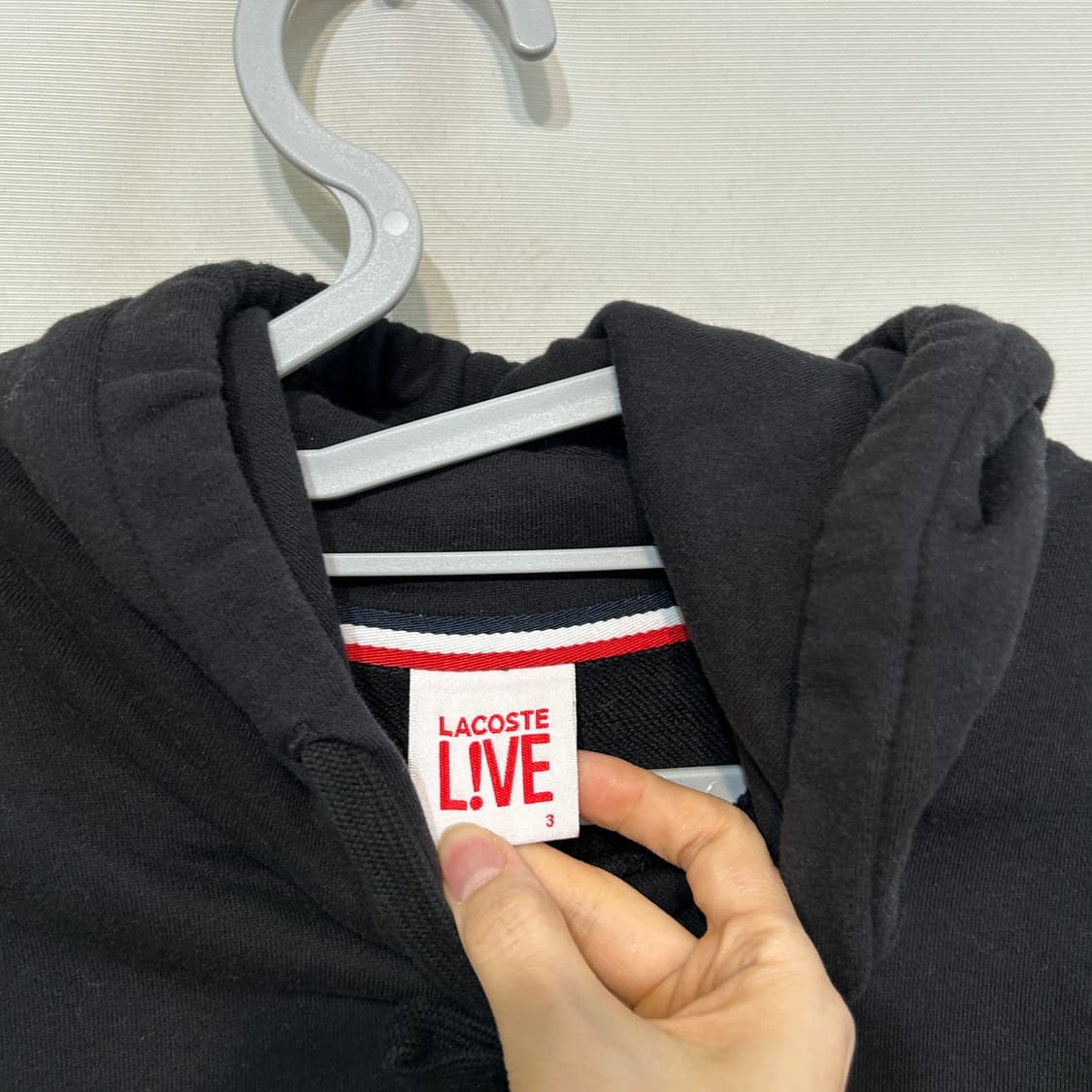라코스테 자수 후드 티셔츠 95 남녀공용 상품이미지2
