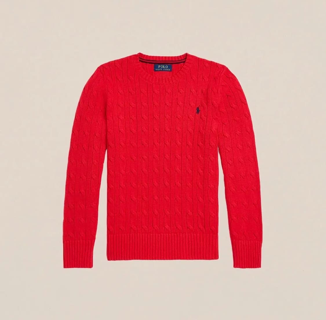 폴로 보이즈 니트 레드 상품이미지1