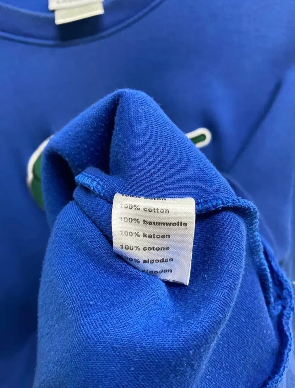 라코스테 빅로고 블루 스웻셔츠 S 상품이미지6