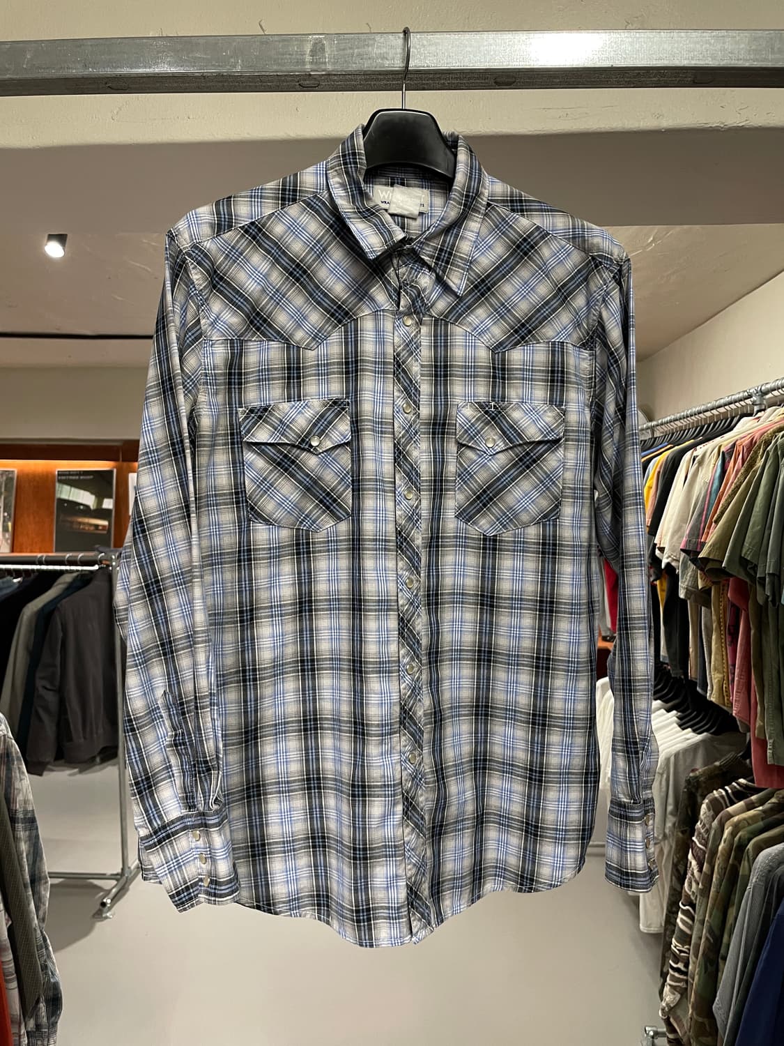 랭글러 웨스턴 체크 셔츠   상품이미지6