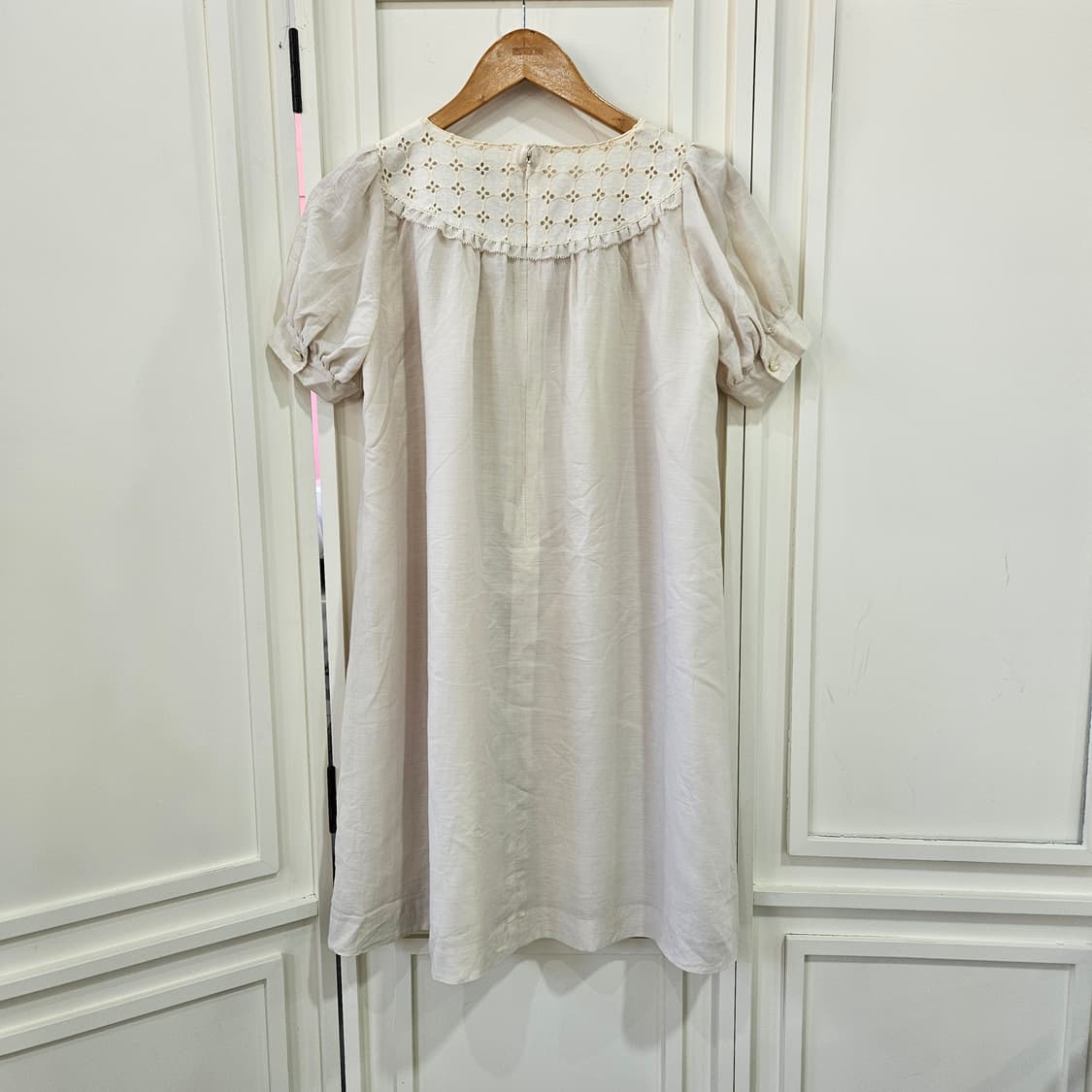 펀칭 레이스 퍼프 원피스 상품이미지5