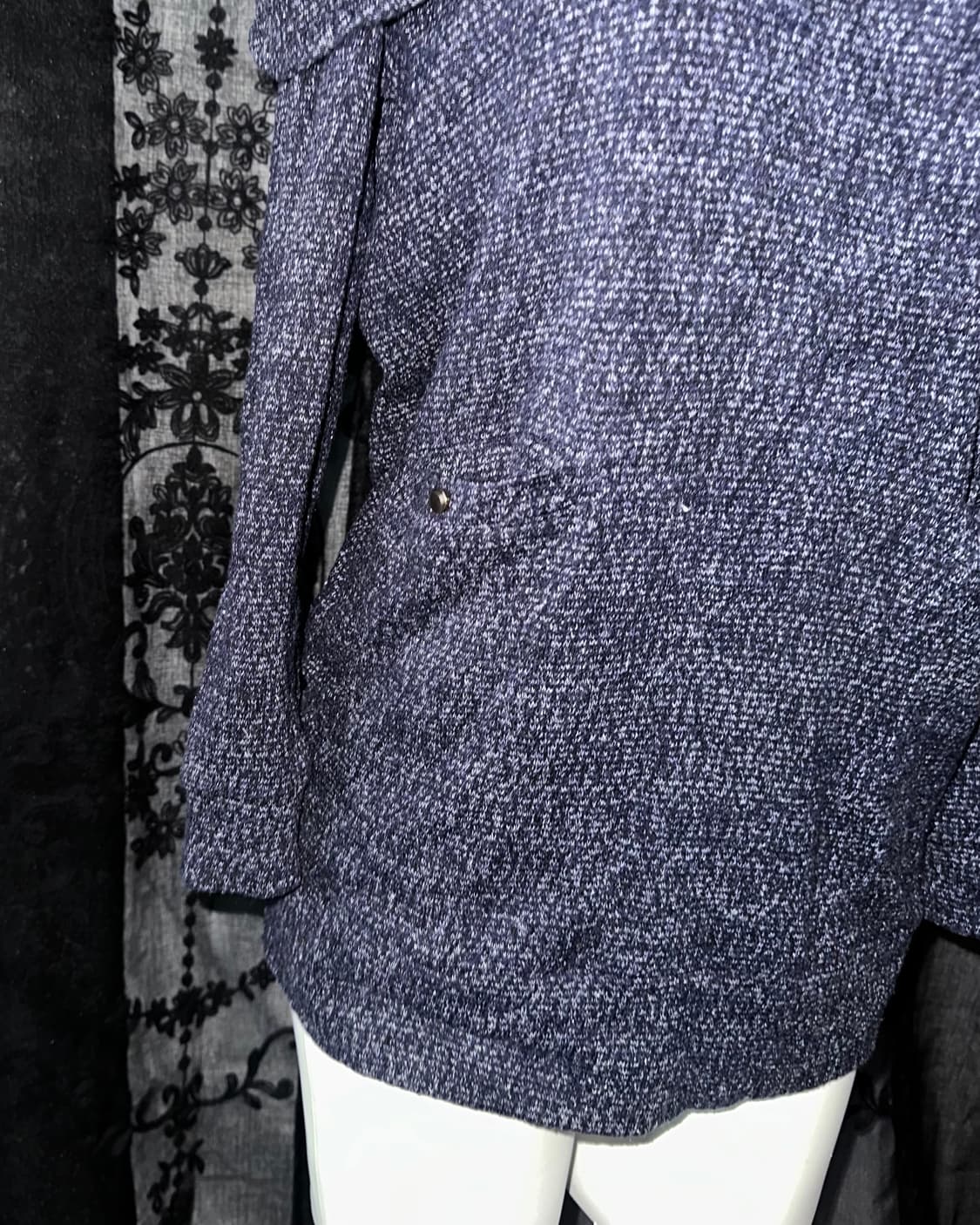 Navy lovely ribbon knitwear 상품이미지4