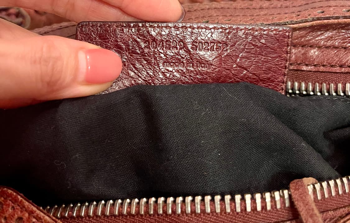 발렌시아가 Balenciaga자이언트 브로그 시티백 (버건디) 상품이미지8