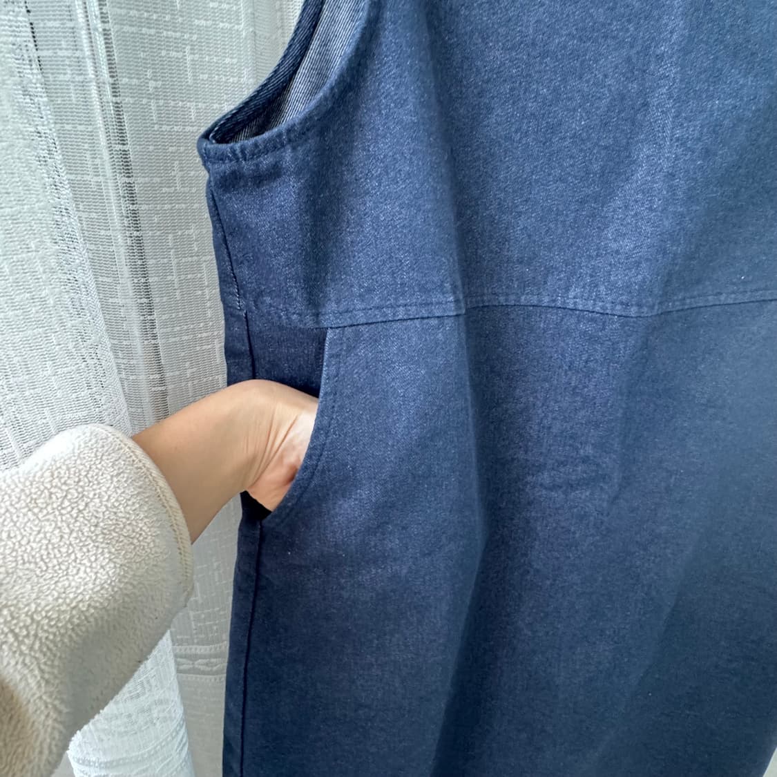 청 데님 뷔스티에 원피스 상품이미지5