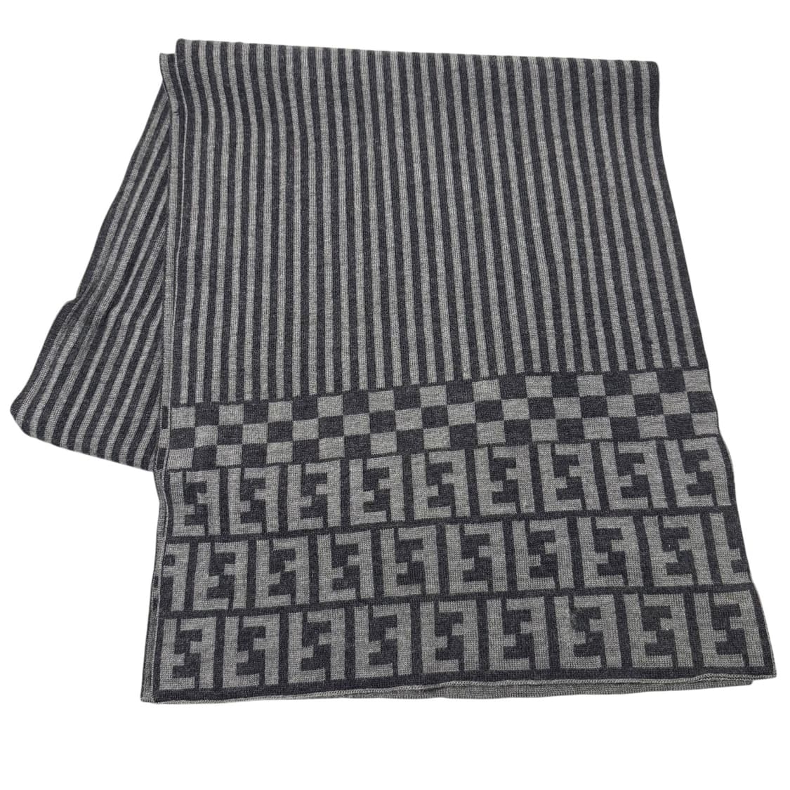 정품 펜디 쥬카 양면 그레이 머플러 상품이미지2