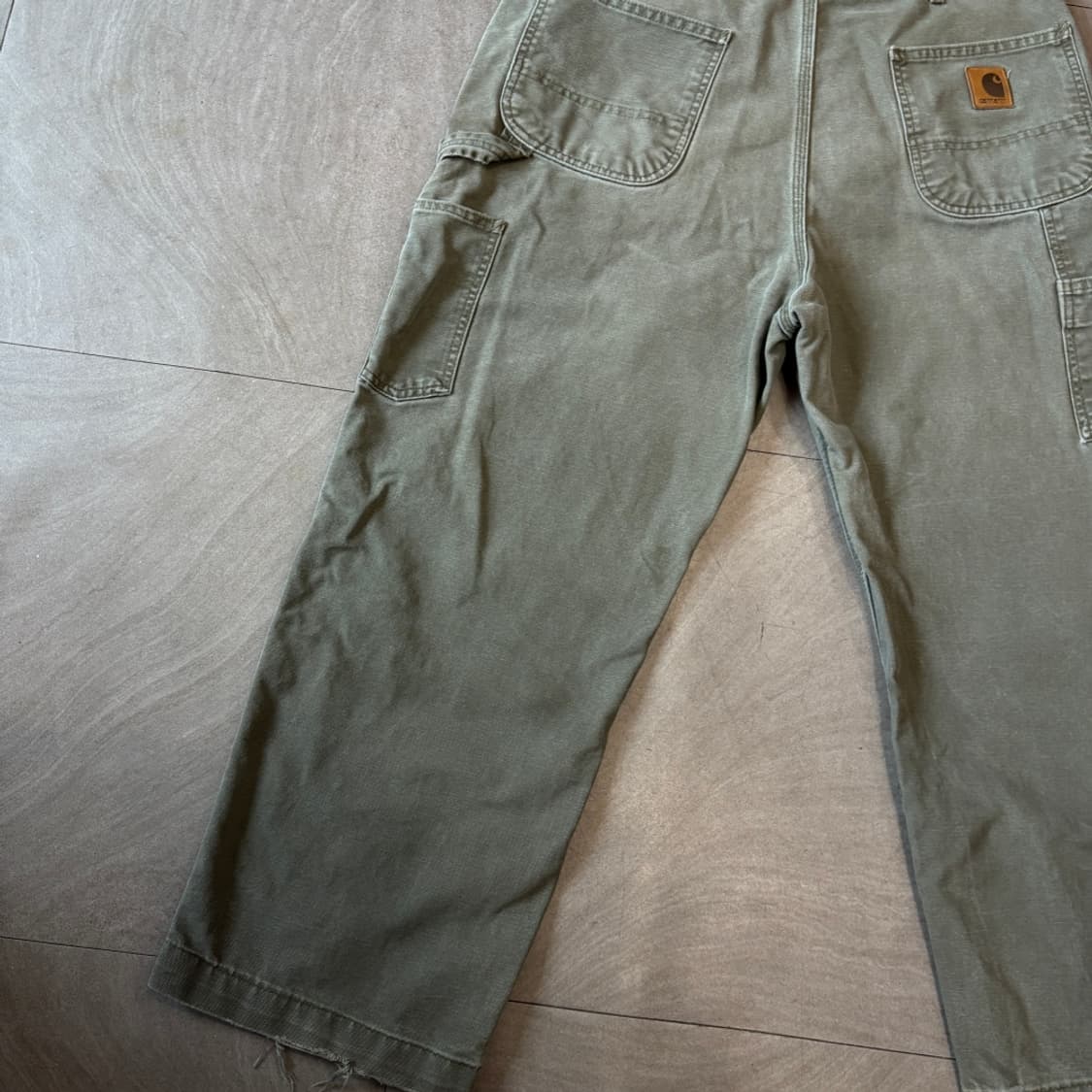 칼하트 정품 오리지널 모스 그린 카펜터 팬츠 상품이미지3
