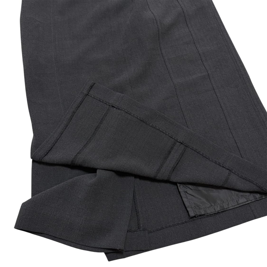 10s 클래식무드 차콜그레이 패널컷 롱스커트 상품이미지3