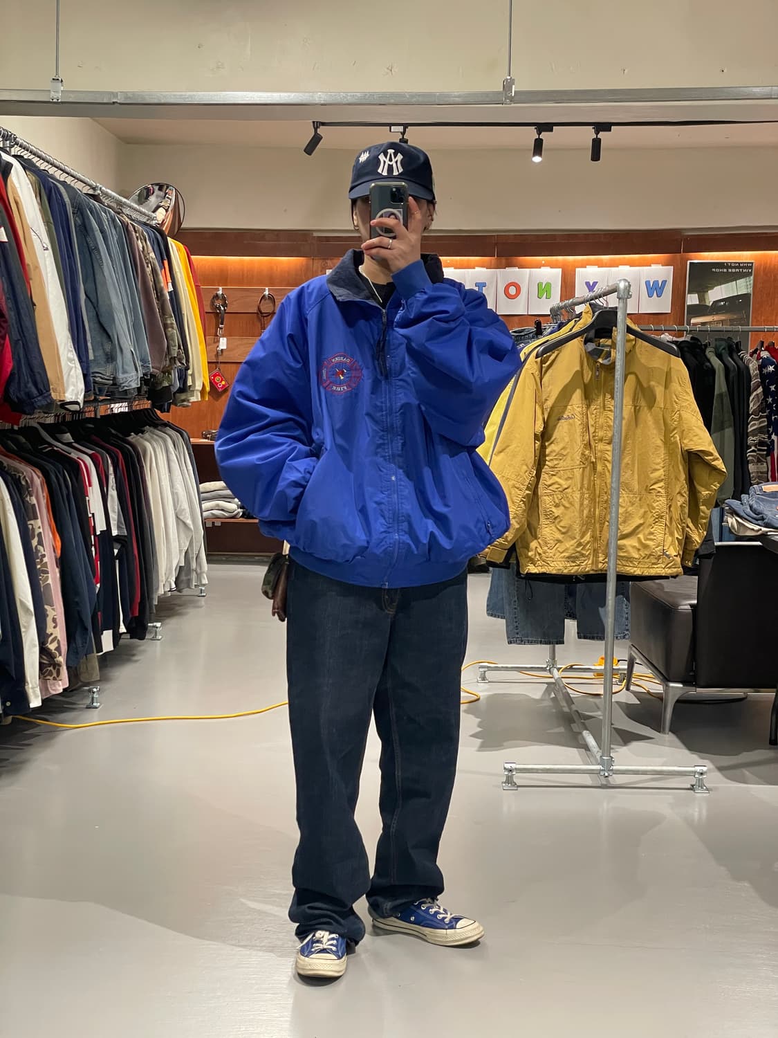 빈티지 빅사이즈 플리스 바람막이 점퍼  상품이미지2