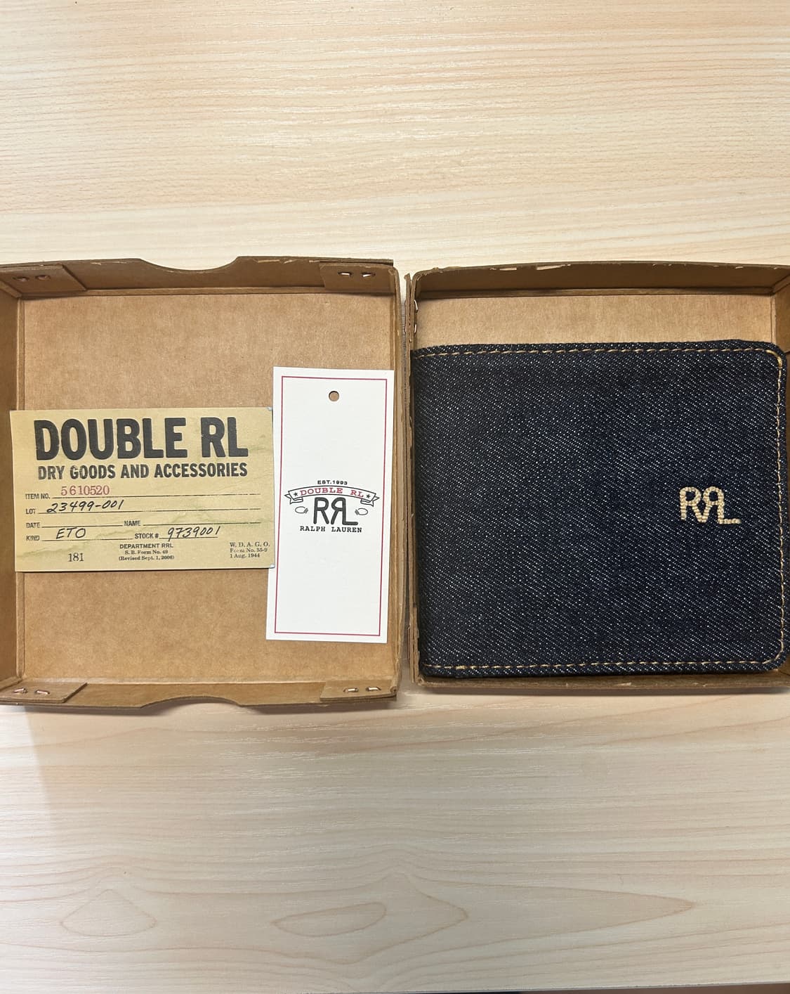 RRL 더블알엘 데님 반지갑 상품이미지1