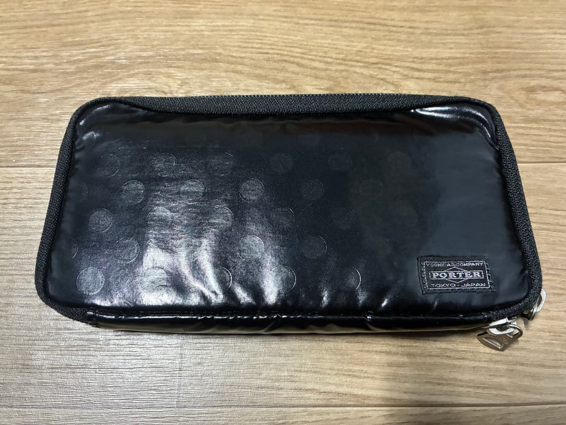 요시다 포터 도트 땡땡이 장지갑 블랙 상품이미지2