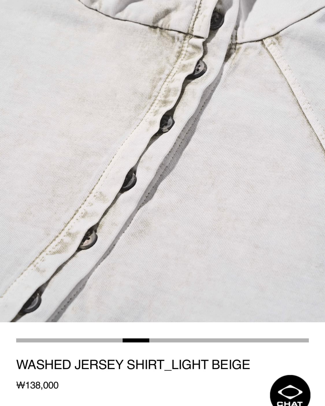 미스치프 WASHED JERSEY SHIRT_LIGHT BEIGE M 상품이미지5