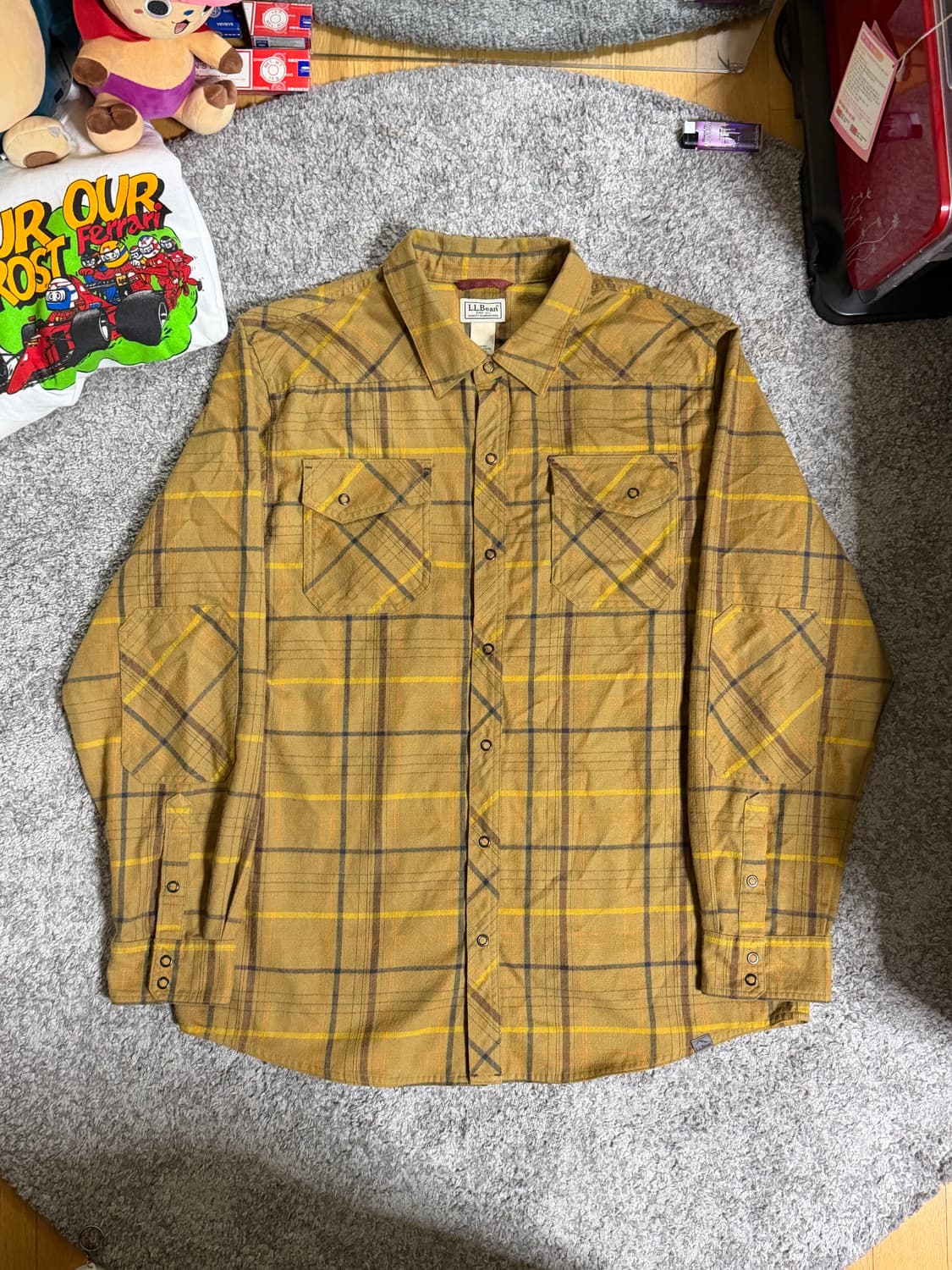 L.L.Bean 엘엘빈 스냅 버튼 플란넬 셔츠 상품이미지1