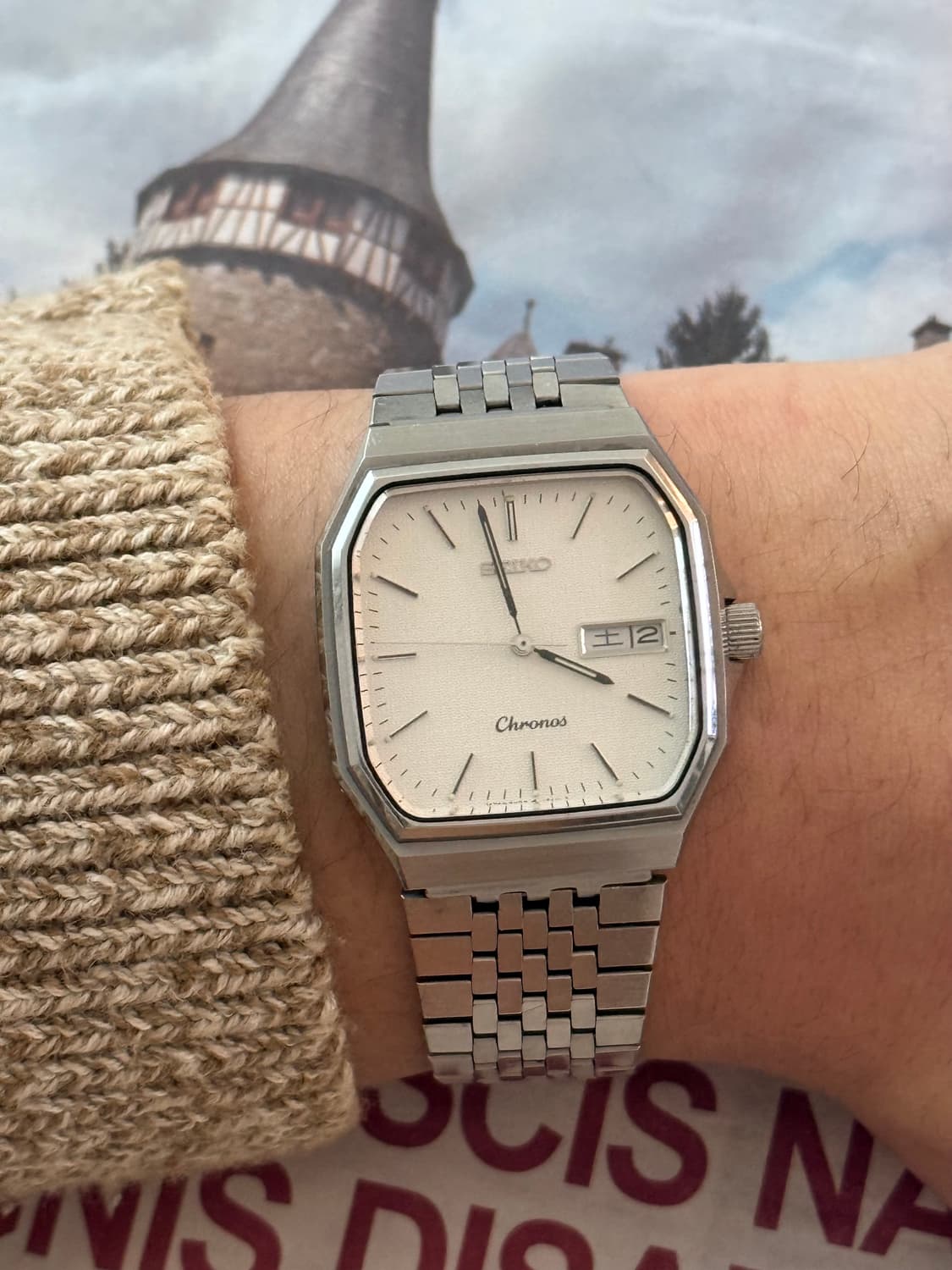 Seiko 세이코 Chronos 쿼츠 옥타곤 Day-Date 상품이미지8