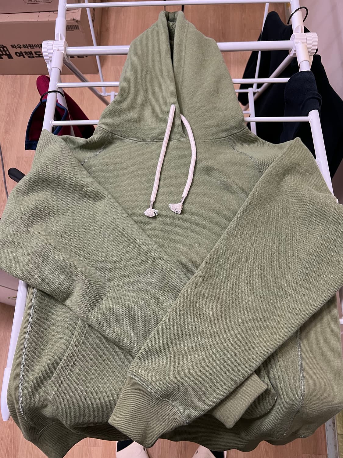 (S) Wonderlooper 풀오버 후디 세이지 상품이미지1