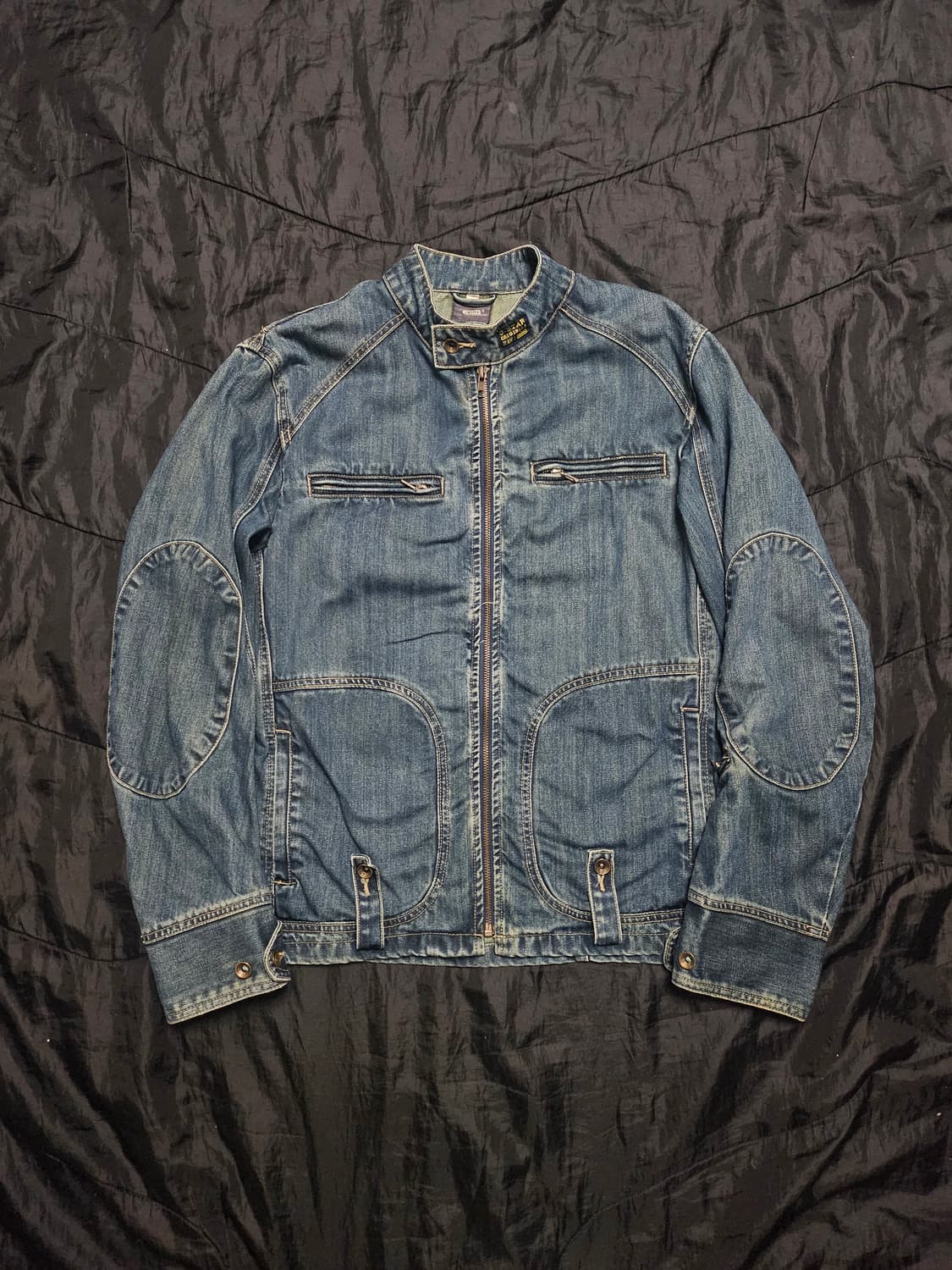 지스타 싱글 차이나 데님 자켓 L 상품이미지1