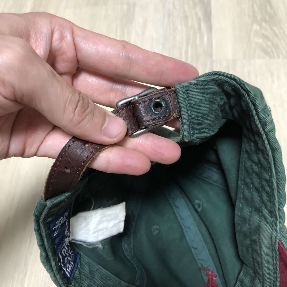 (ONE SIZE) 90's 폴로 랄프로렌 대만제 포니로고 선페이딩 볼캡 상품이미지8