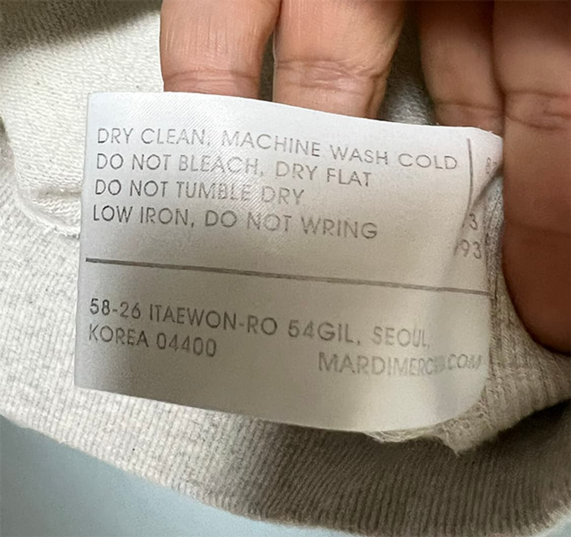 마르디 메크르디 여자 맨투맨 프리 캐주얼 오버핏 최대L 상품이미지4