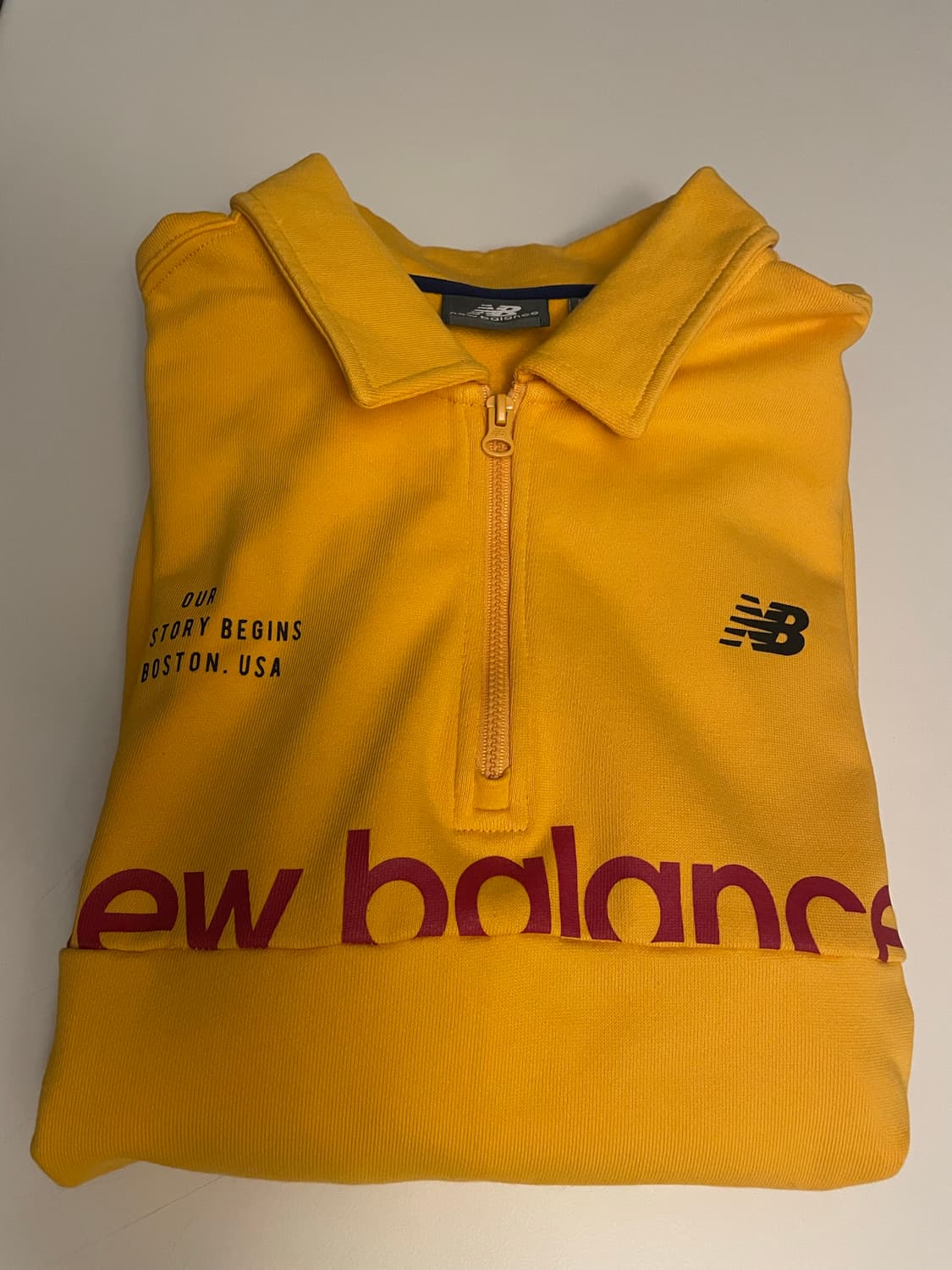 뉴발란스 하프집업 옐로우 M 상품이미지1