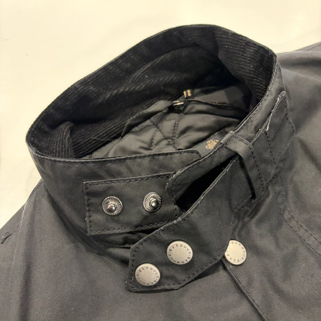 [M] 바버 듀크 왁스 인터내셔널 블랙 자켓 B270 상품이미지5