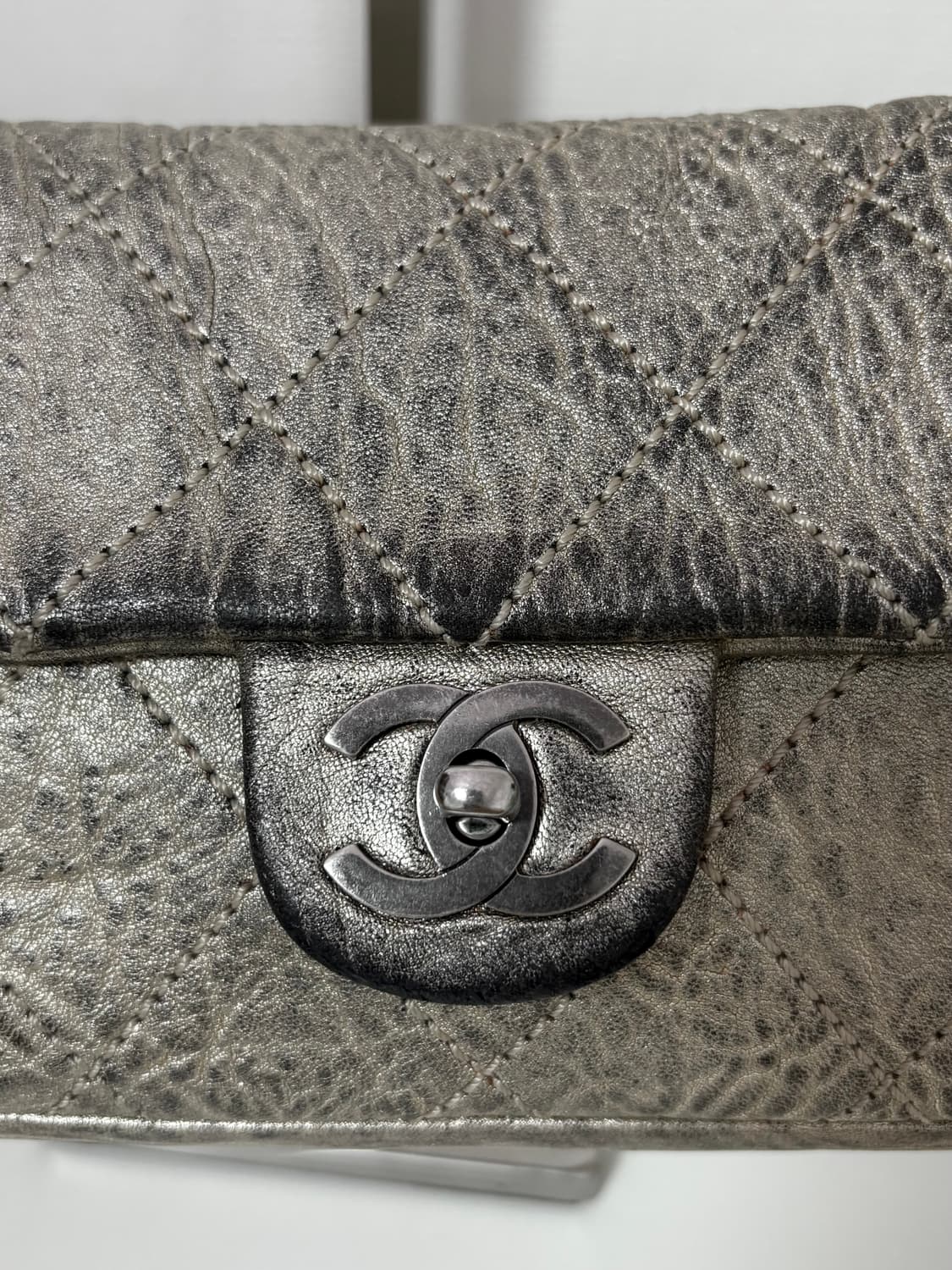 샤넬 클래식 빈티지실버 체인 숄더백 상품이미지4