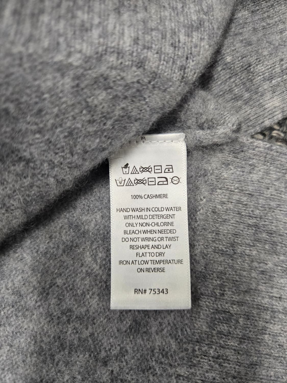 레이첼조 캐시미어100%  니트 스웨터 그레이 상품이미지10