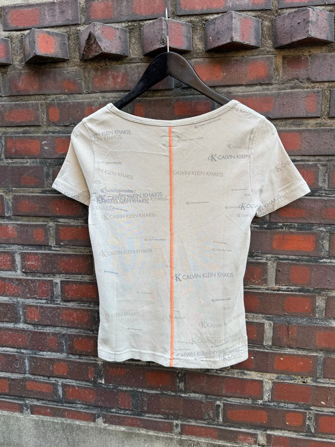 켈빈클라인 레터링 반팔 탑  상품이미지4