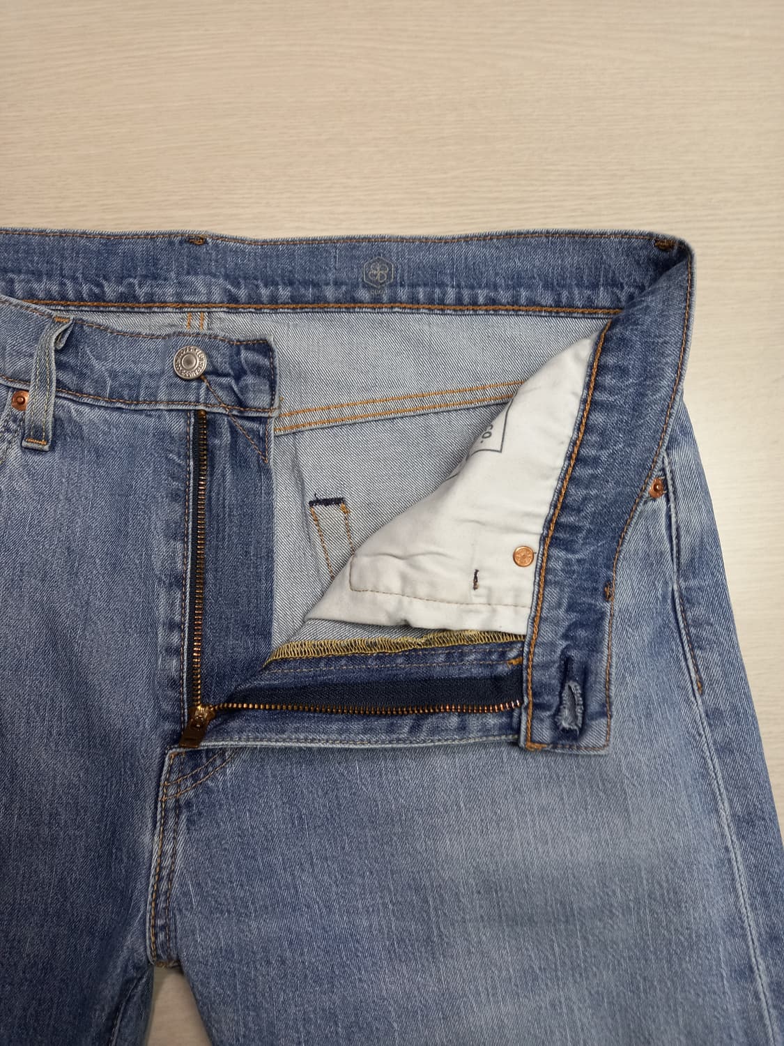 36 빅E 리바이스502 봄여름용 워싱 스판 슬림일자진 36-441 상품이미지7