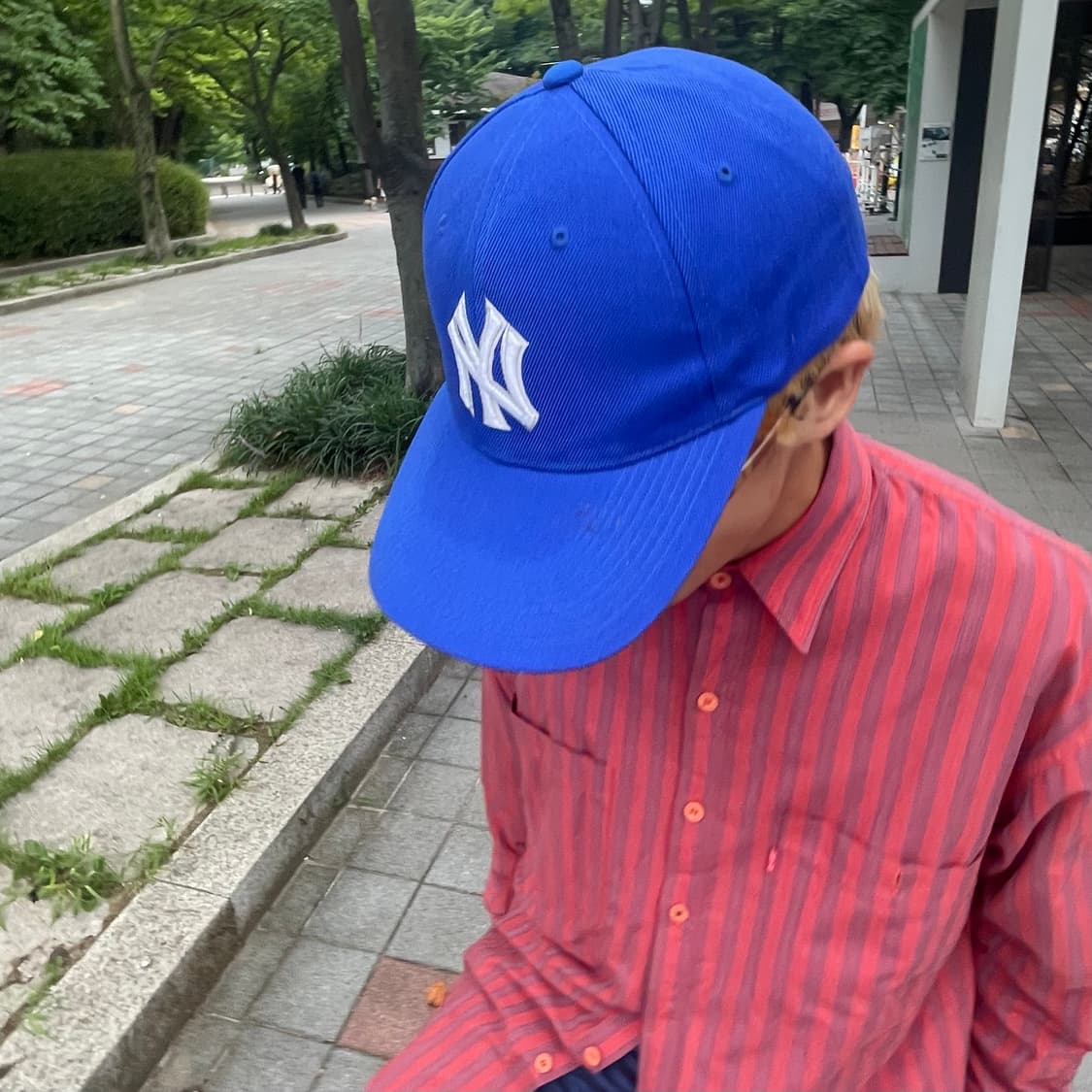 90s 양키스 로얄블루 캡 상품이미지1
