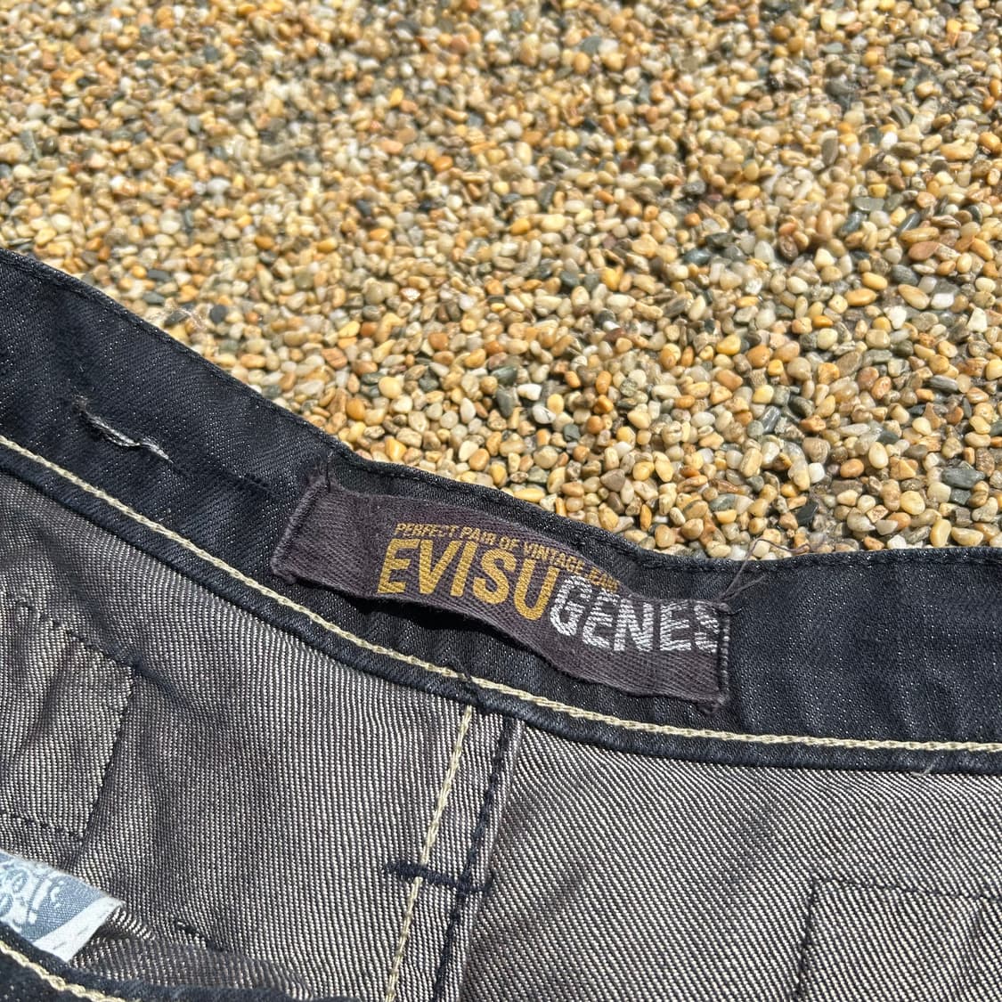 에비수(evisu) 오사카 블랙 엔지니어드 데님 스커트 상품이미지5