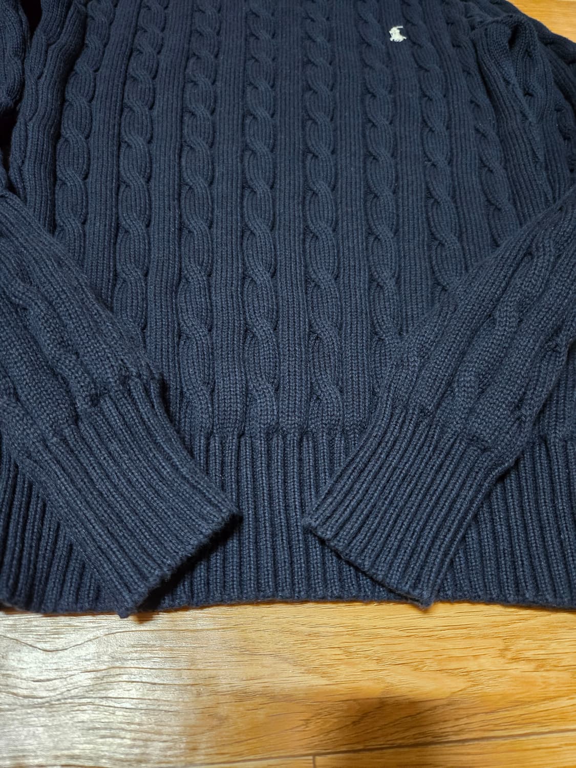 폴로 랄프로렌 여성 네이비 케이블 니트 상품이미지4