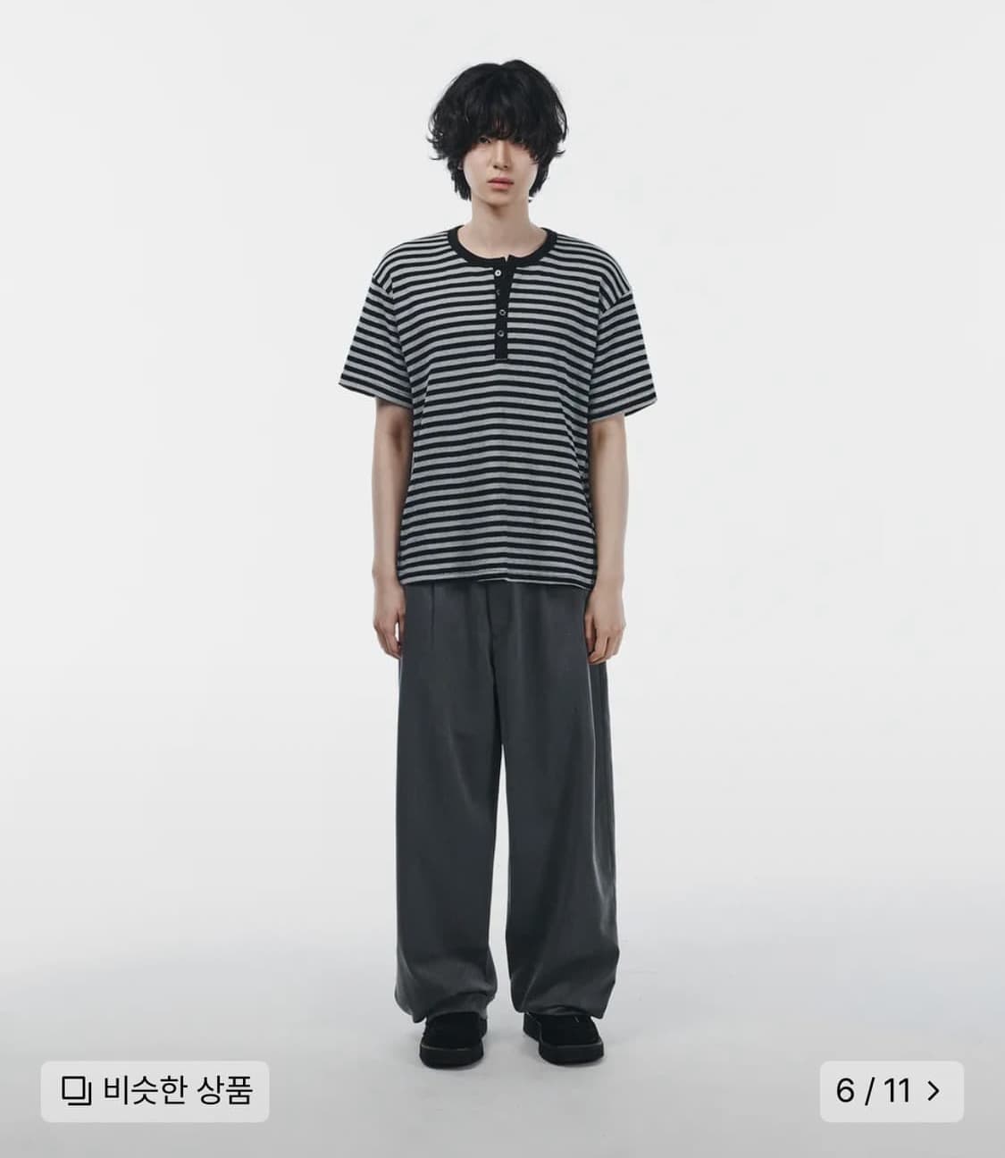 시그니처 헨리넥 반팔 M 상품이미지2