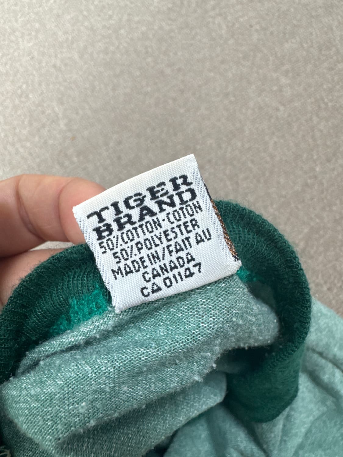 USA 70-80s 싱글스티치 샤롤레 그린 링거 티셔츠 상품이미지7