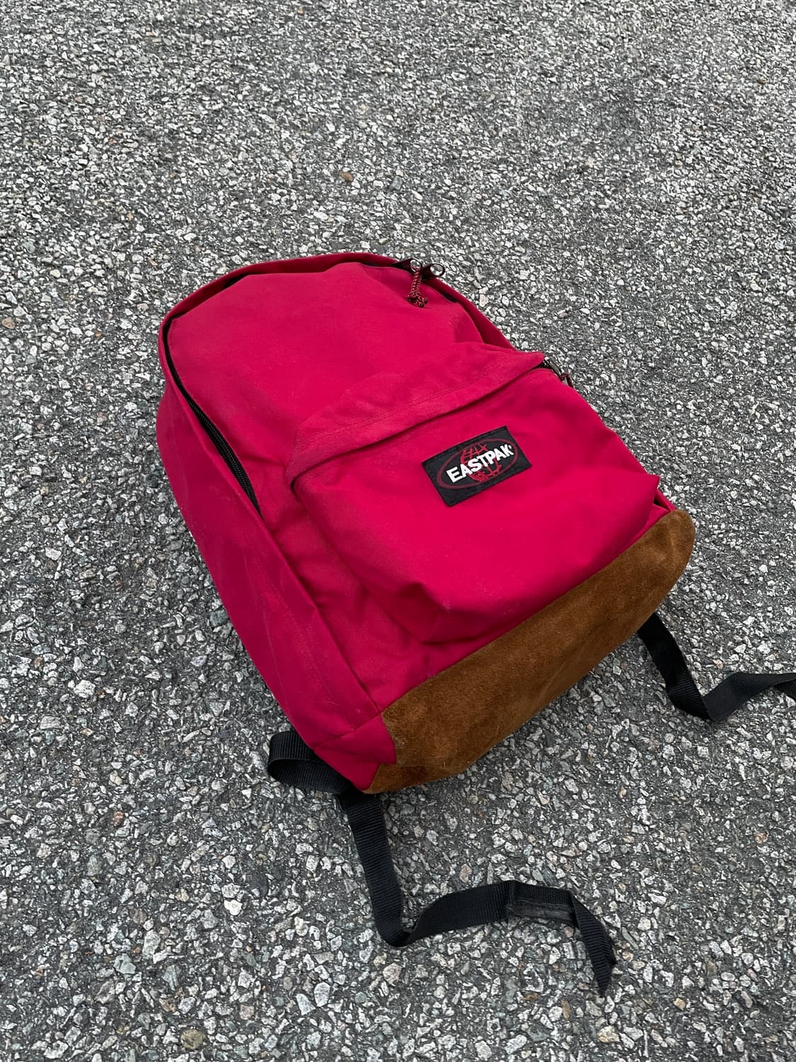 90s-00s Eastpak Leater Bottom Backpack 상품이미지3