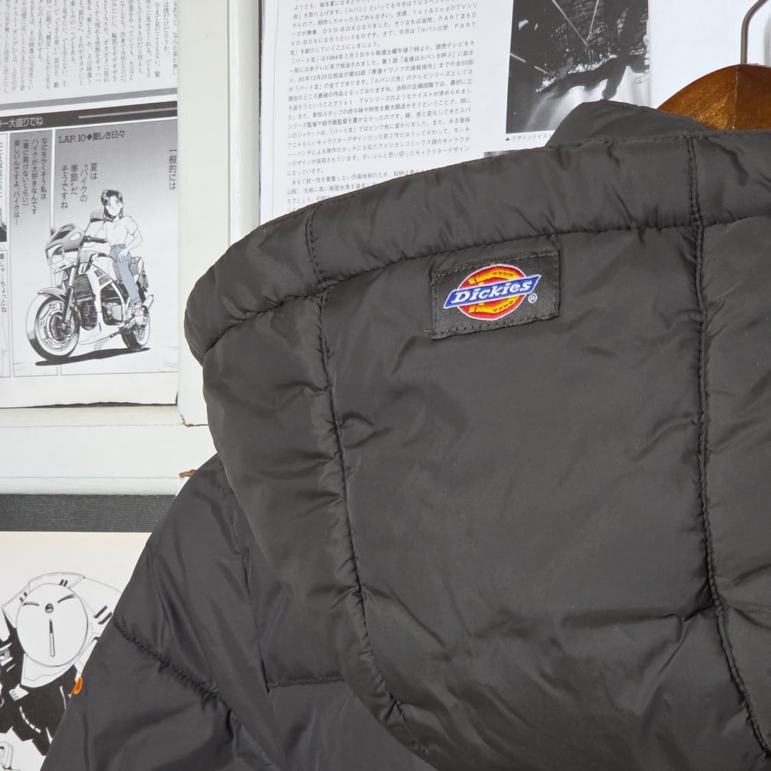 디키즈 카키그레이 미니 로고 후드 패딩 상품이미지7