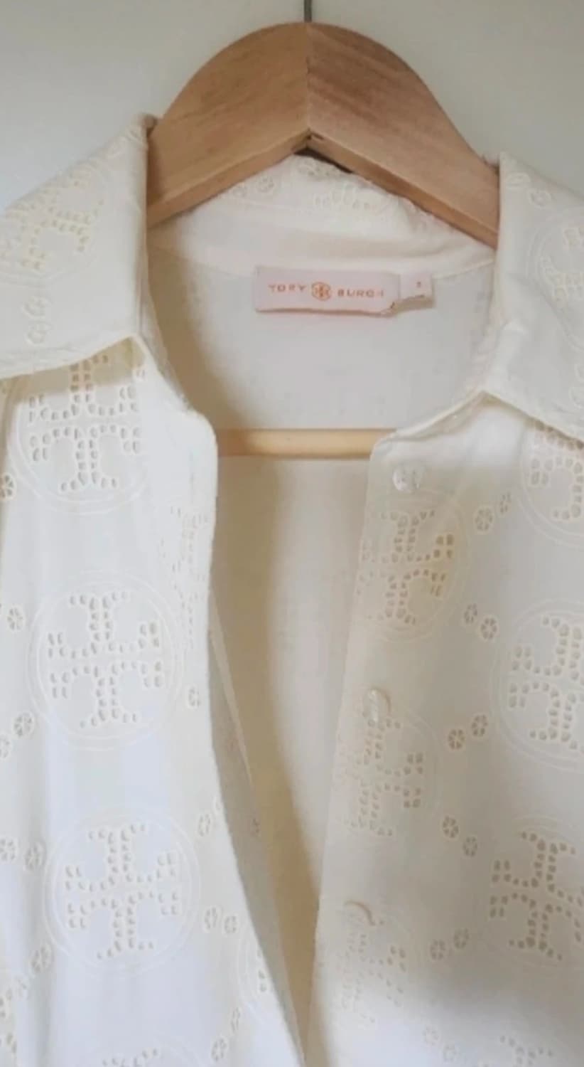 새제품 Tory Burch 원피스 IVORY 토리버치 롱 원피스 상품이미지5