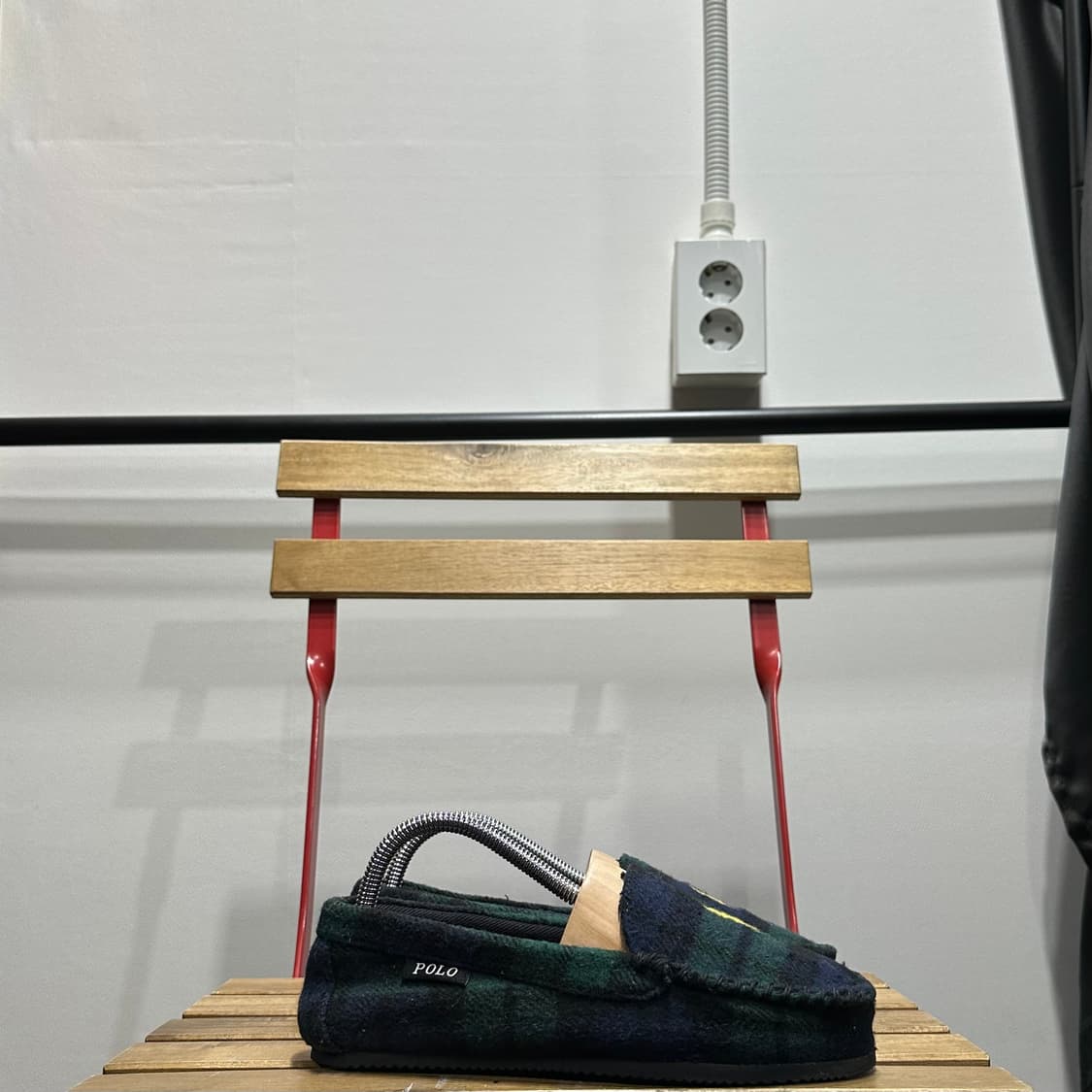 240) 폴로 랄프로렌 로퍼 여성 여자 로퍼 체크 포니 상품이미지1