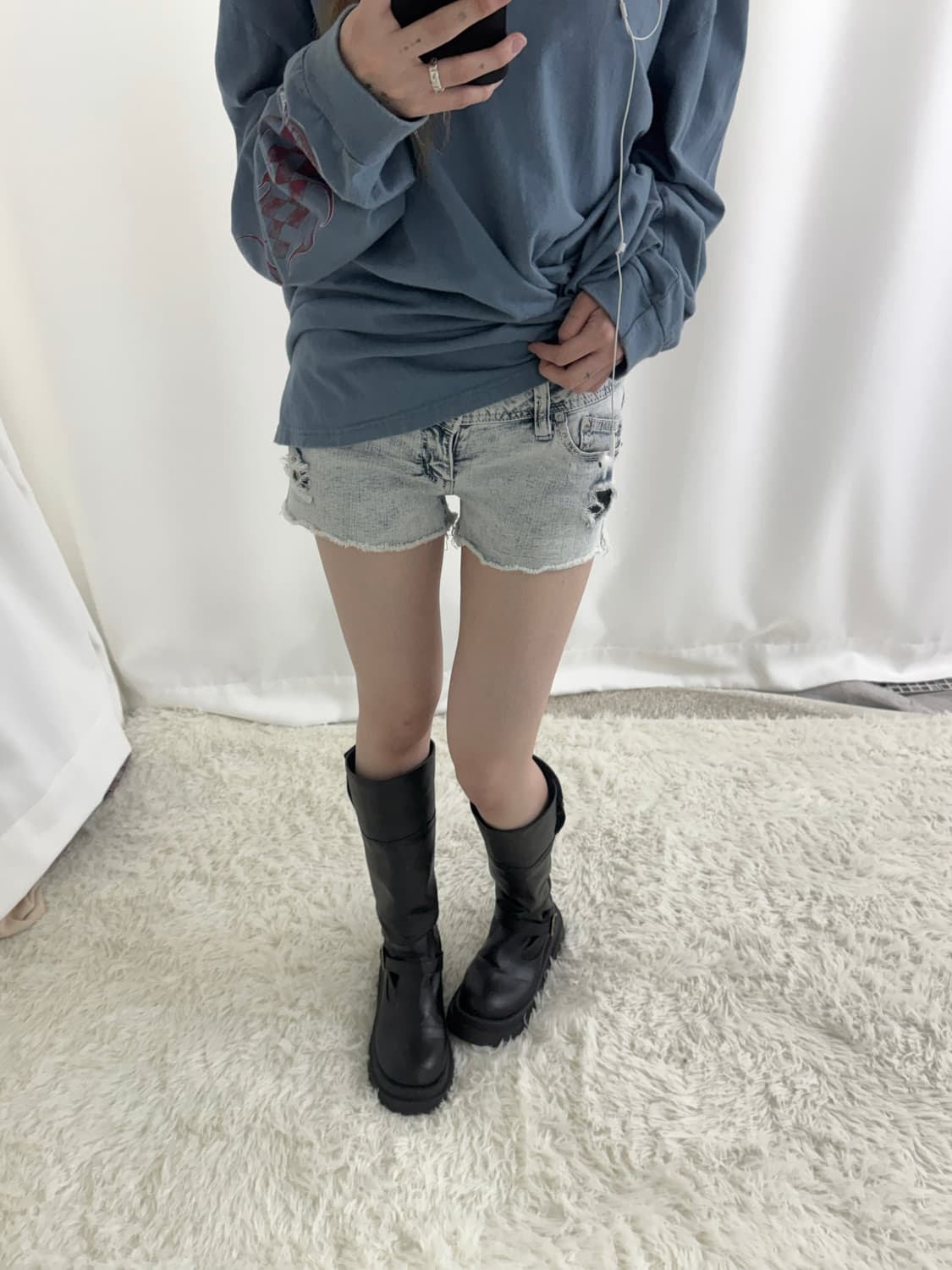 아이스 워시 디스트로이드 쇼츠 상품이미지1