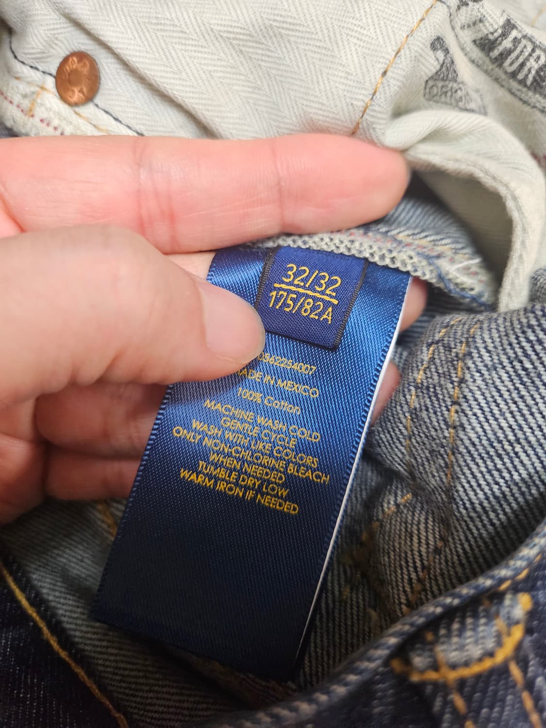 폴로 랄프로렌 베릭 슬림 스트레이트 데님 32 상품이미지7