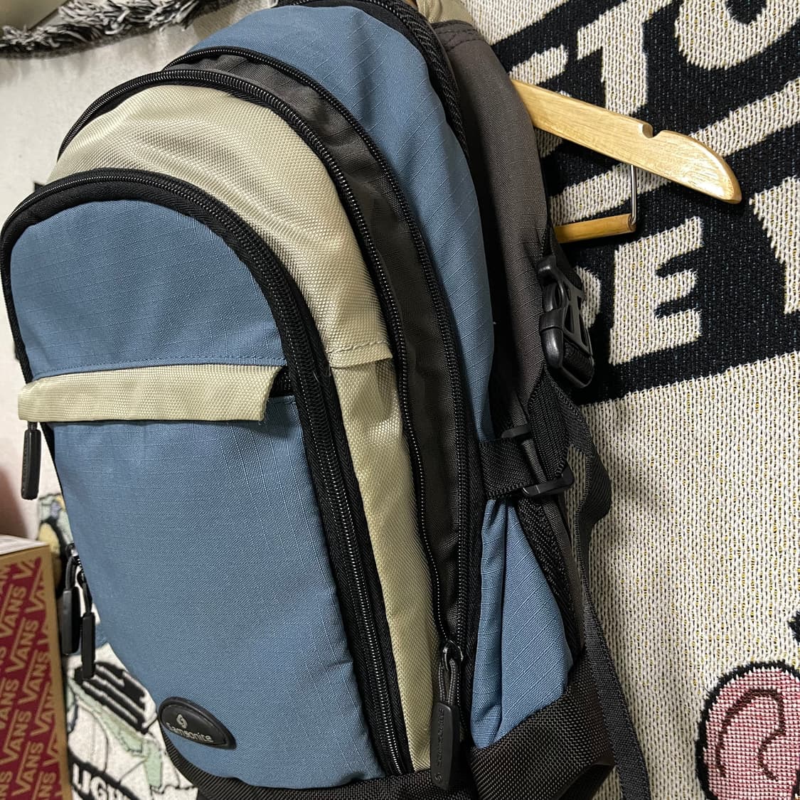빈티지 쌤소나이트 블루 백팩 상품이미지3