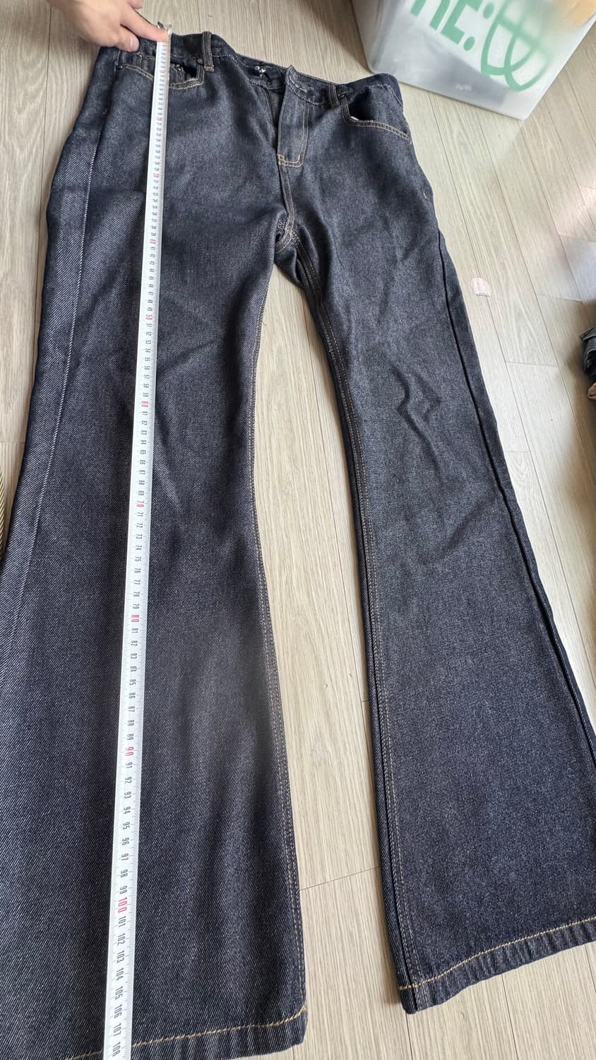 새상품급 DNSR 디엔에스알 플레어 부츠컷 데님팬츠 m 상품이미지5