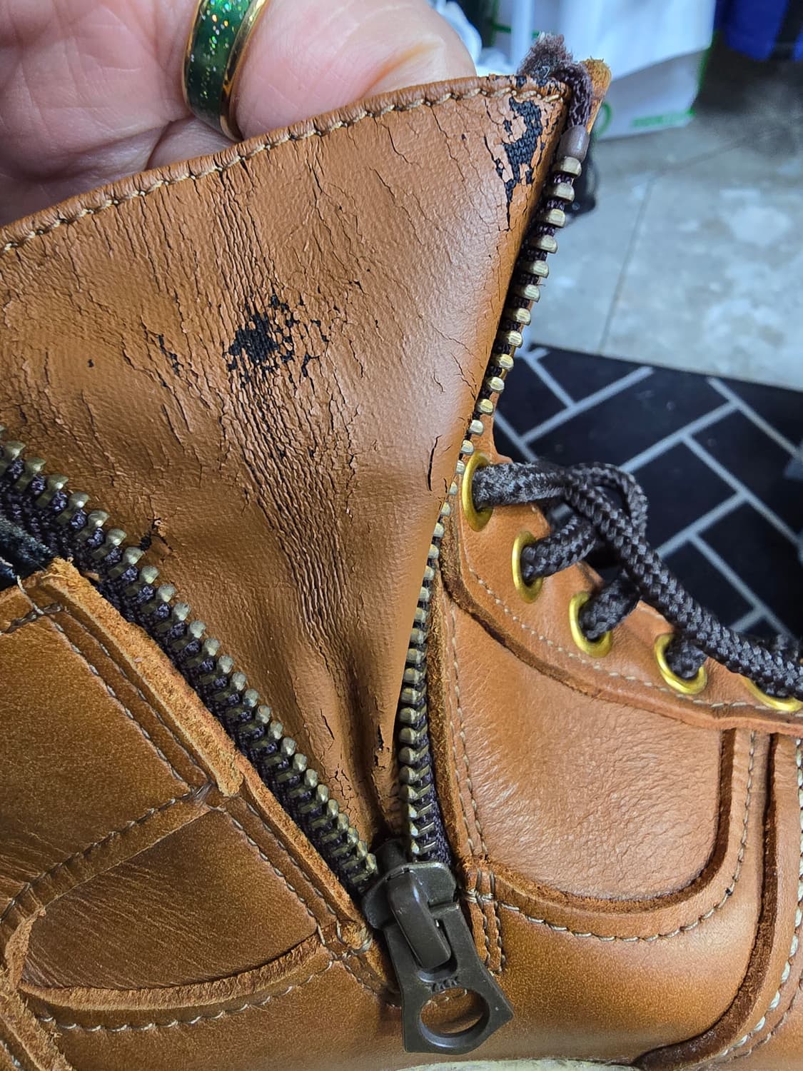 Vans 반스 브라운 레더 하이탑 (1541) 상품이미지7