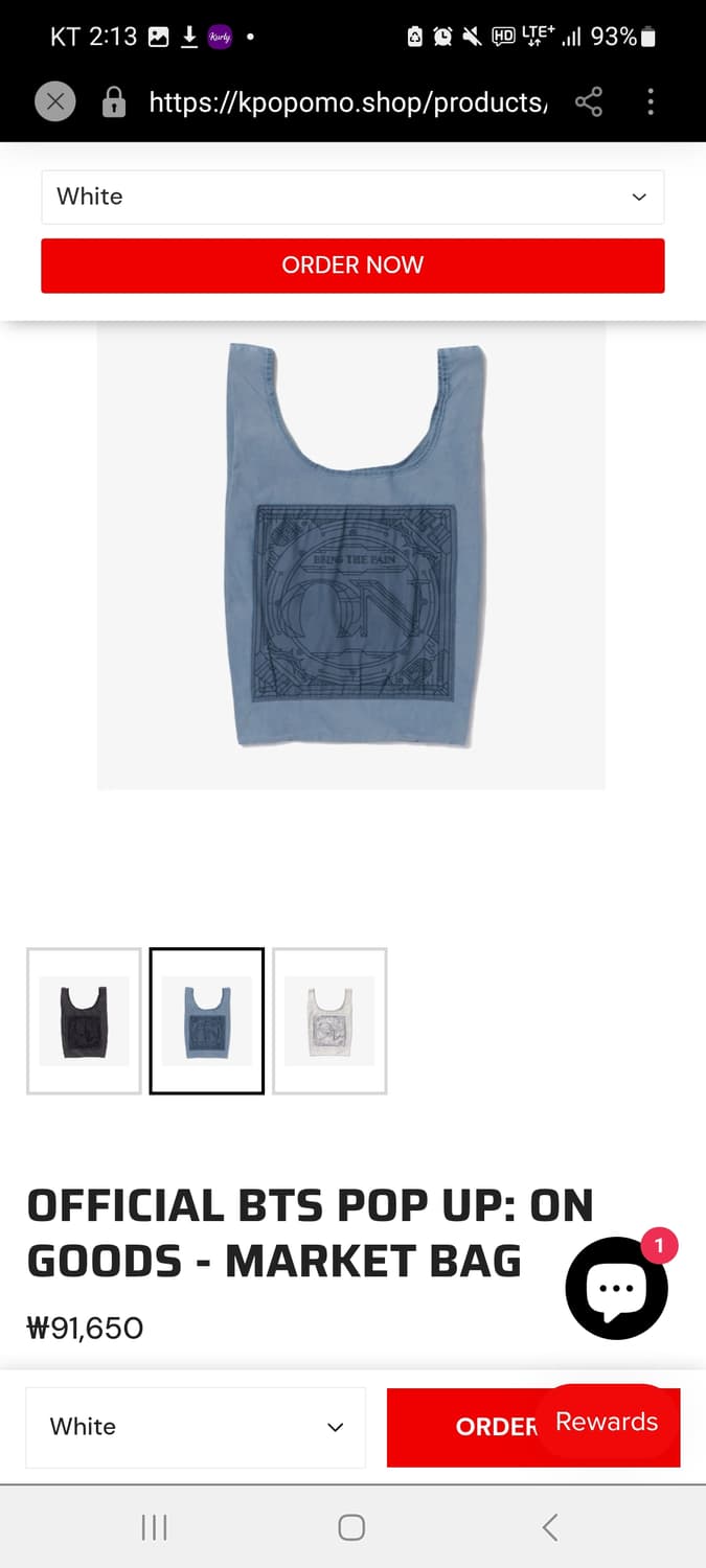 BTS Pop-Up “ON” Goods Market Tote Bag 상품이미지2